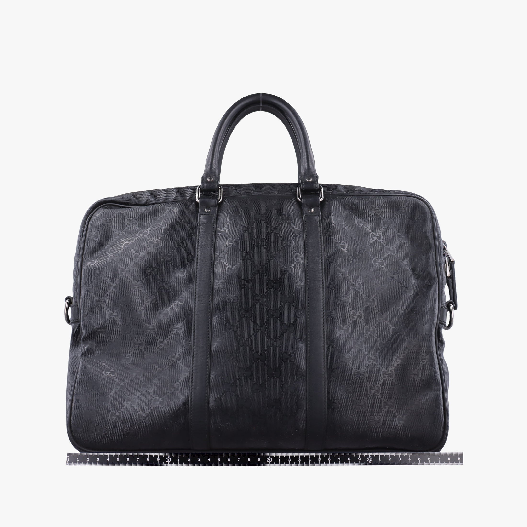 GG plus GG Supreme Briefcase Black PVC coated canvas 201480 B014314067GGプラス GGスプリーム ブラック PVCコーティングキャンバス 201480 B014314067
