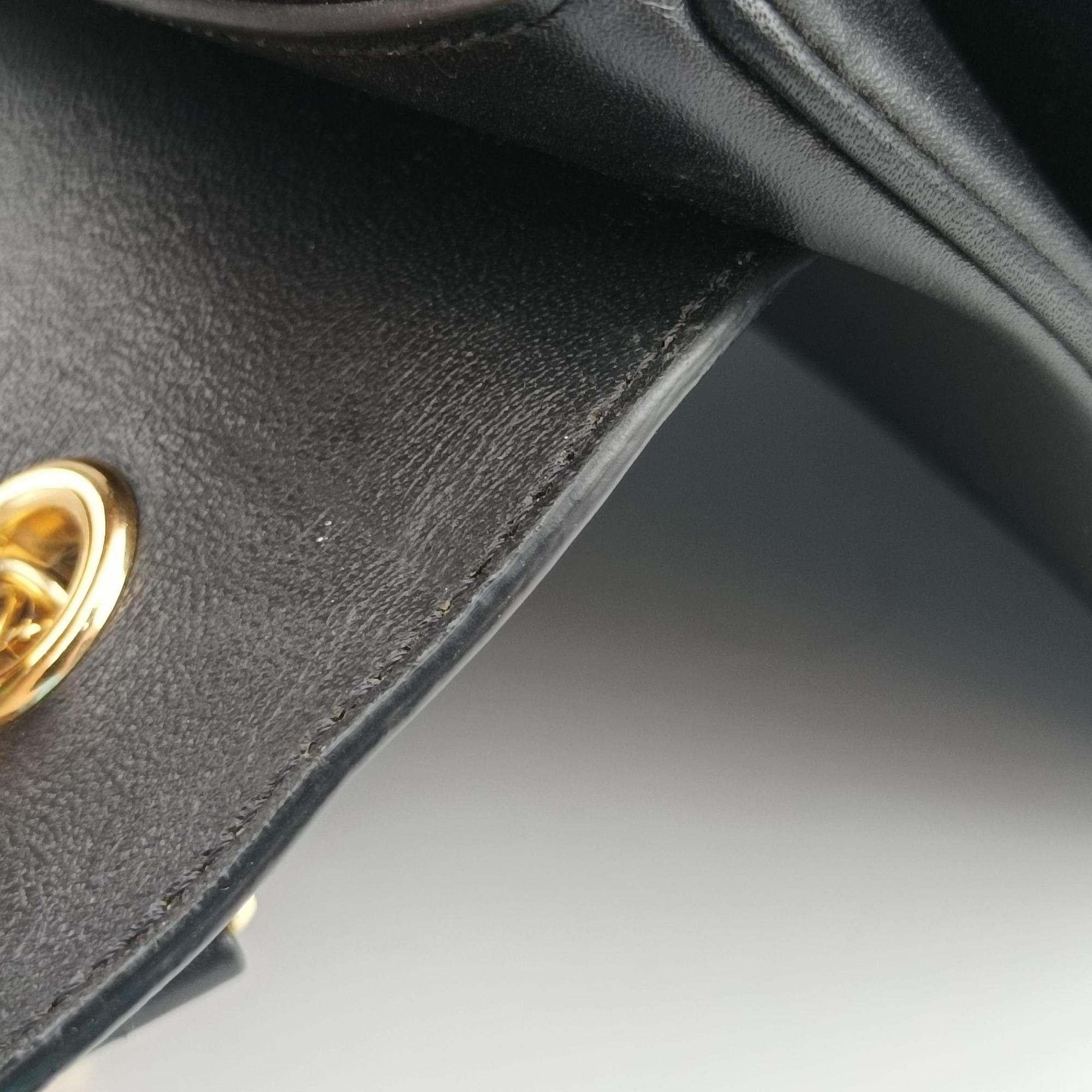 C bag Medium Black Leather U-CE-1159C ミディアム ブラック レザー U-CE-1159