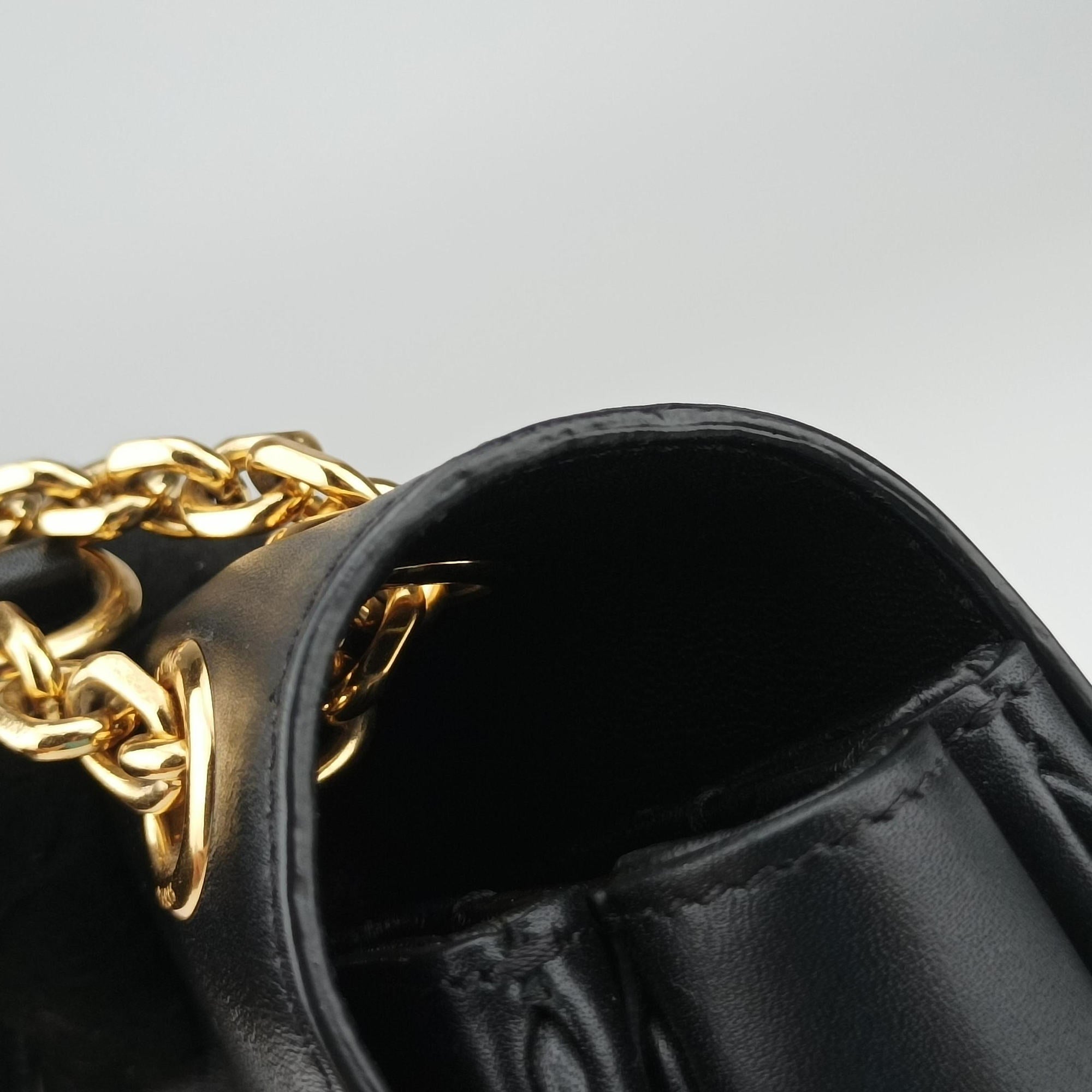 C bag Medium Black Leather U-CE-1159C ミディアム ブラック レザー U-CE-1159