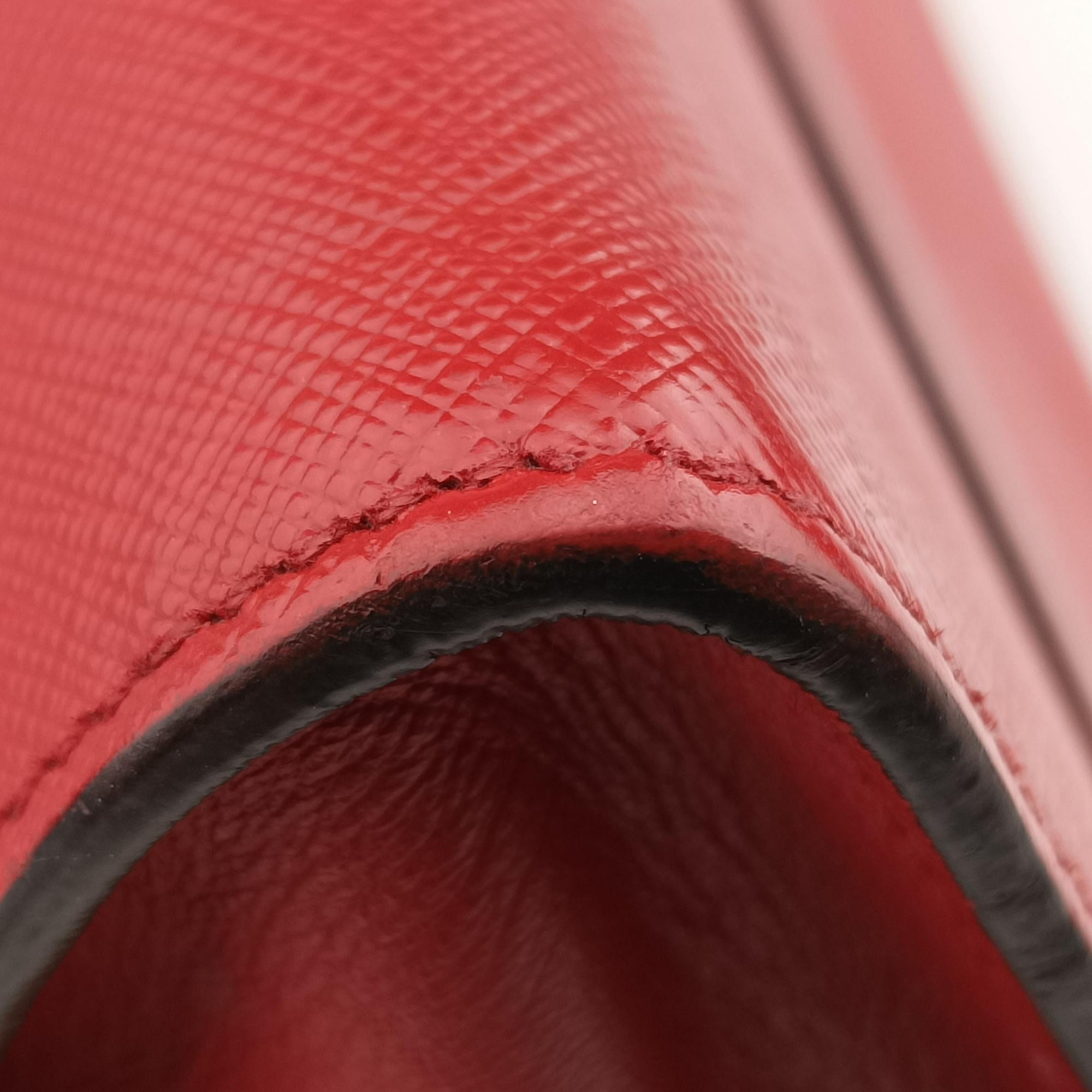 Esplanade Red SAFFIANO Leather 1BA046 117 Rエスプラナード レッド サフィアーノレザー 1BA046 117 R