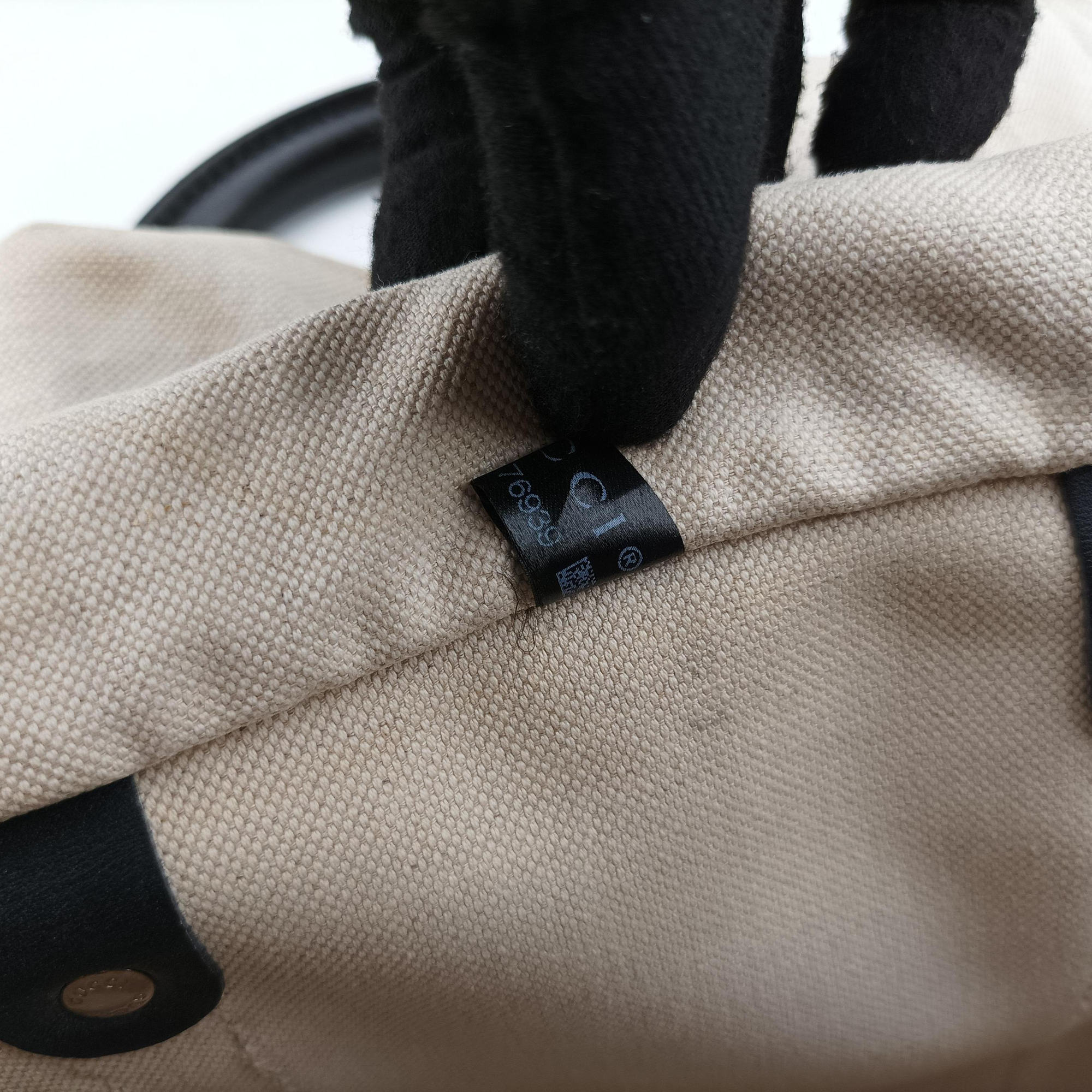 Diamante Beige×Black PVC coated canvas x Leather 208463 A011276939ディアマンテ ベージュ×ブラック PVCコーティングキャンバスx レザー 208463 A011276939