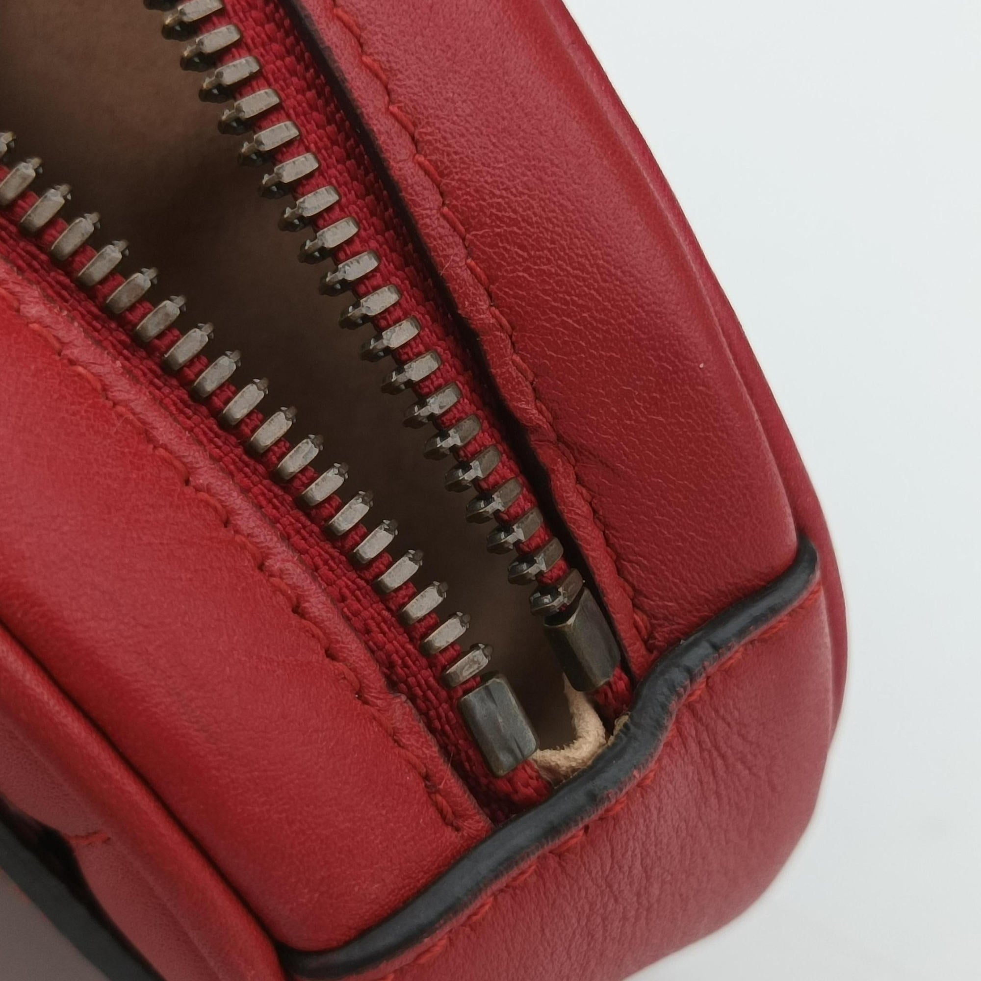 GG Marmont Red Leather 476434 I024399243GGマーモント レッド レザー 476434 I024399243