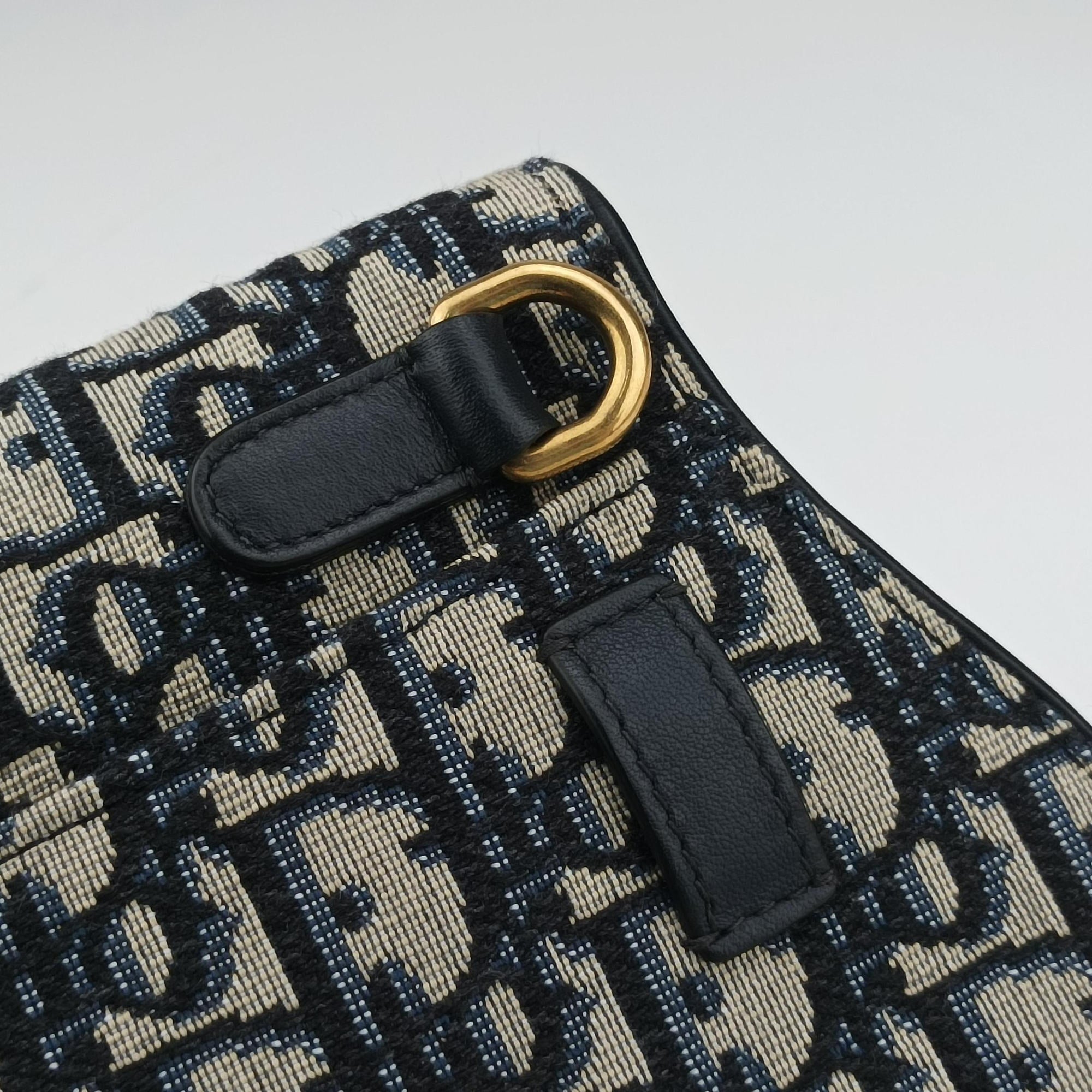 Saddlebags Gray×Navy Jacquard×Leather 50-MA-1109サドルバッグ グレー×ネイビー ジャガード×レザー 50-MA-1109
