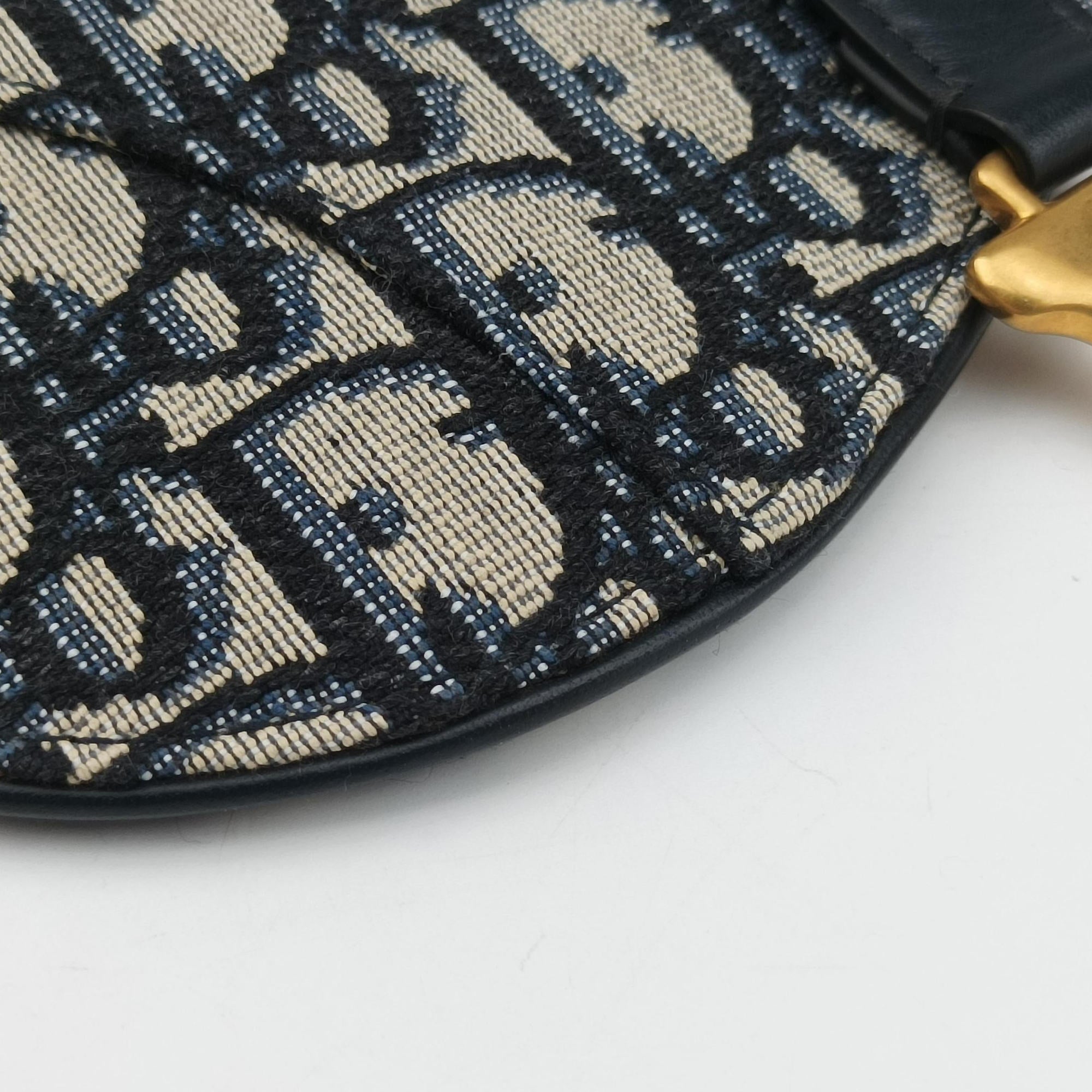 Saddlebags Gray×Navy Jacquard×Leather 50-MA-1109サドルバッグ グレー×ネイビー ジャガード×レザー 50-MA-1109