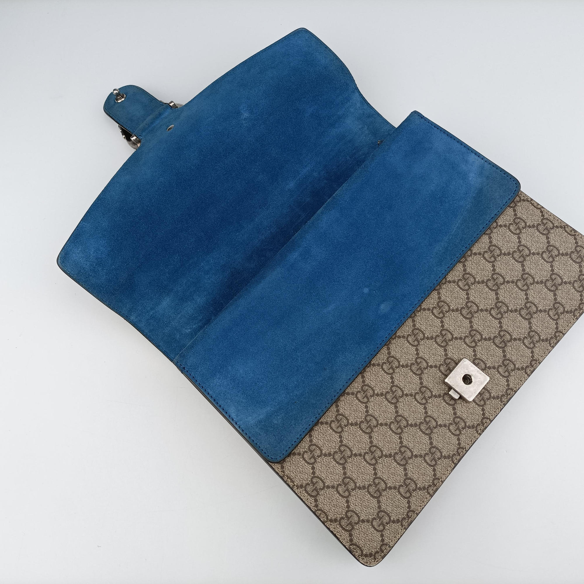 Dionysus beige×blue PVC coated canvas × suede 403348 I020216201ディオニュソス ベージュ×ブルー PVCコーティングキャンバス × スエード 403348 I020216201
