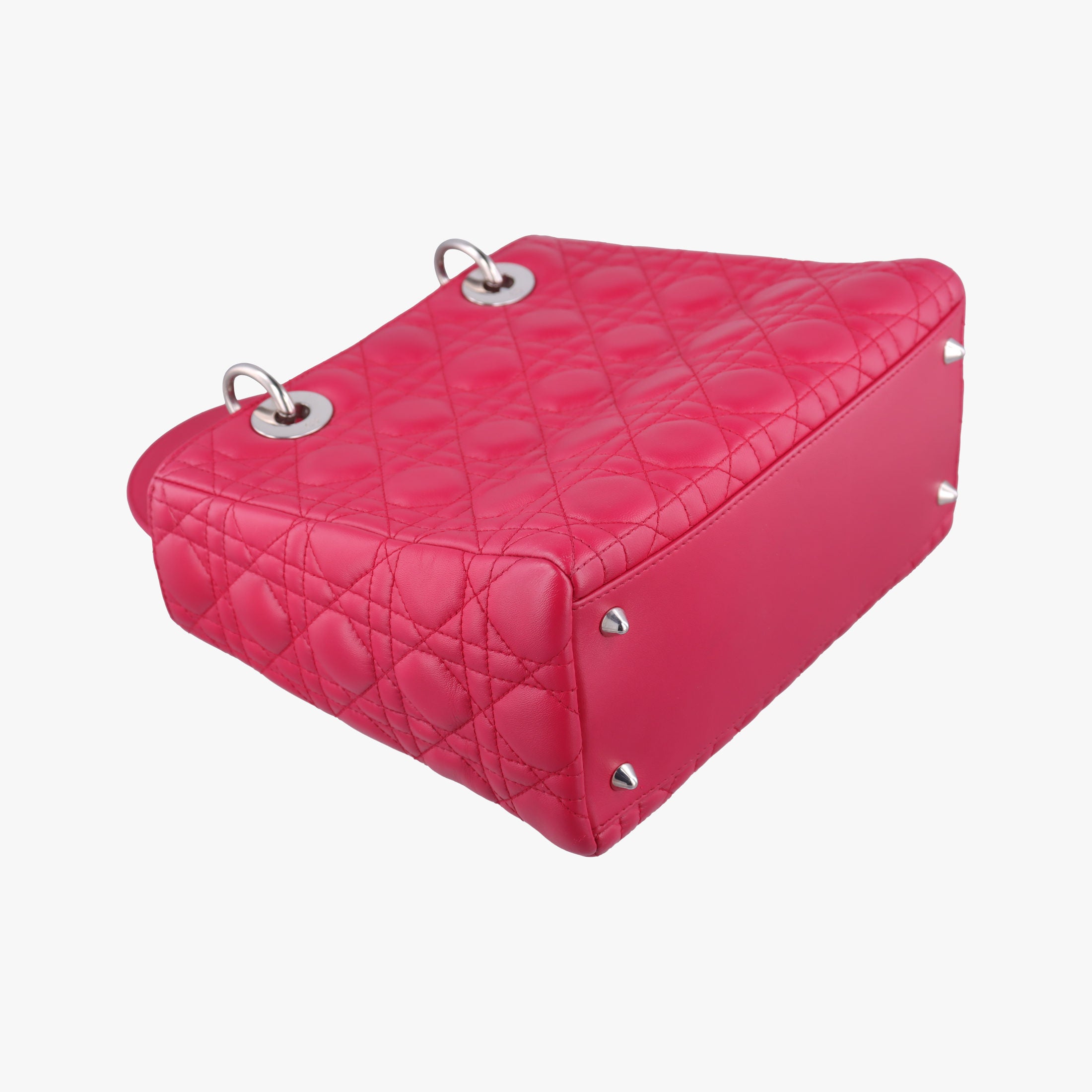 Lady Dior Rose lambskin 01-BN-0191レディディオール ローズ レッド ラムスキン 01-BN-0191
