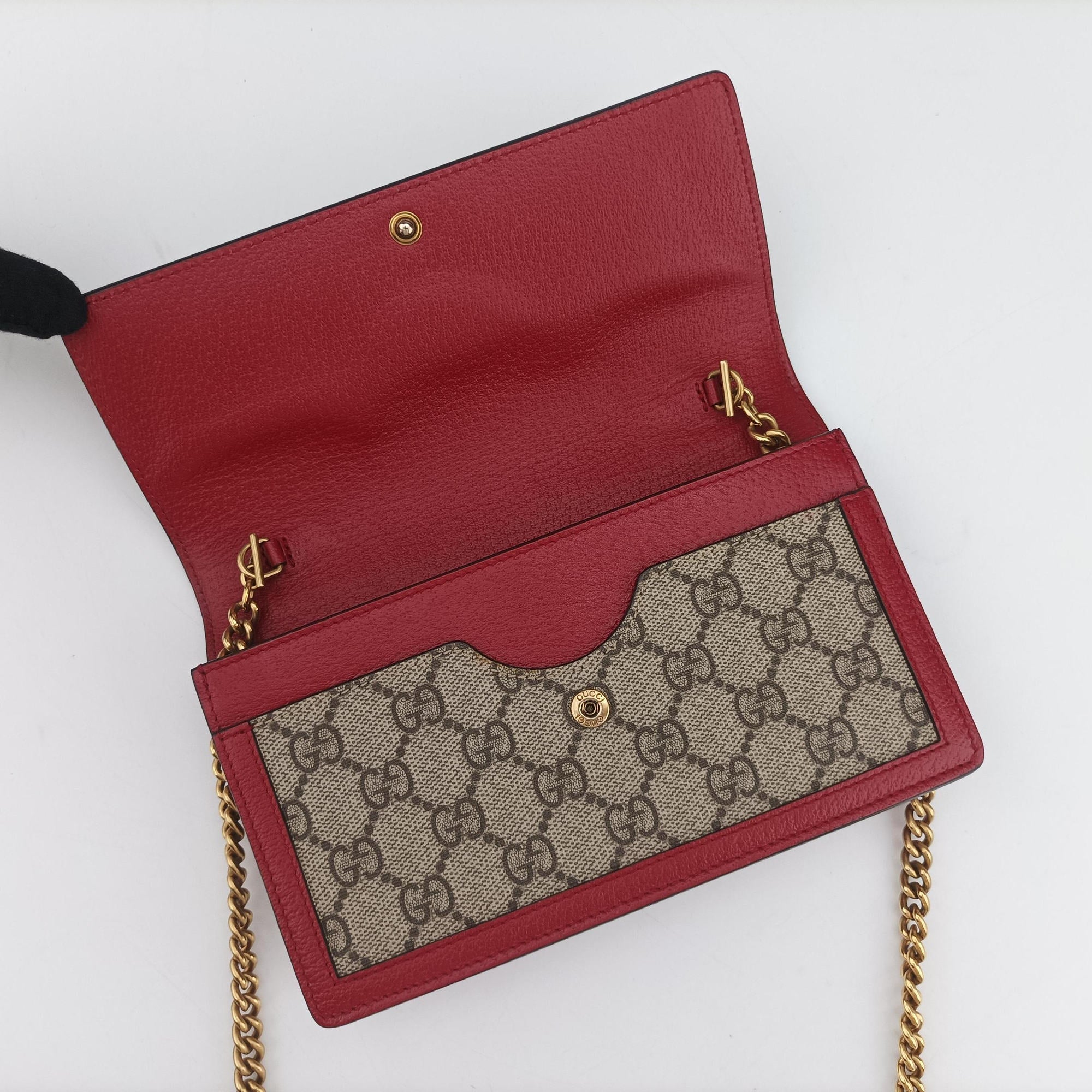 Queen Margaret beige×red×multi PVC coated canvas×Leather 476079 クィーンマーガレット ベージュ×レッド×マルチ PVCコーティングキャンバス×レザー 476079