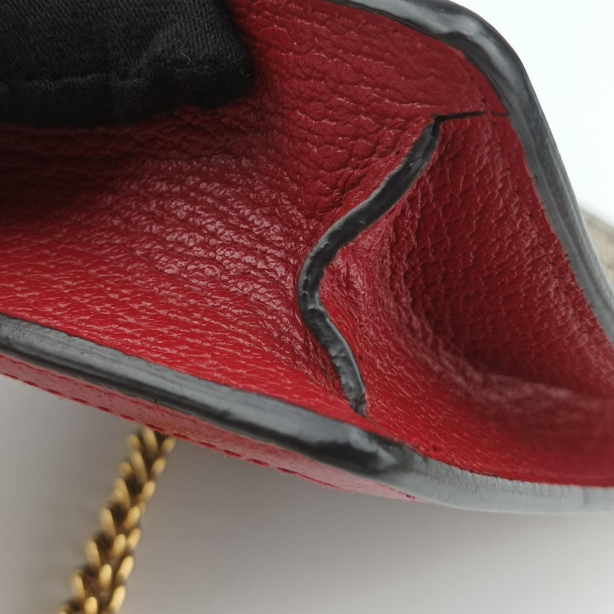 Queen Margaret beige×red×multi PVC coated canvas×Leather 476079 クィーンマーガレット ベージュ×レッド×マルチ PVCコーティングキャンバス×レザー 476079