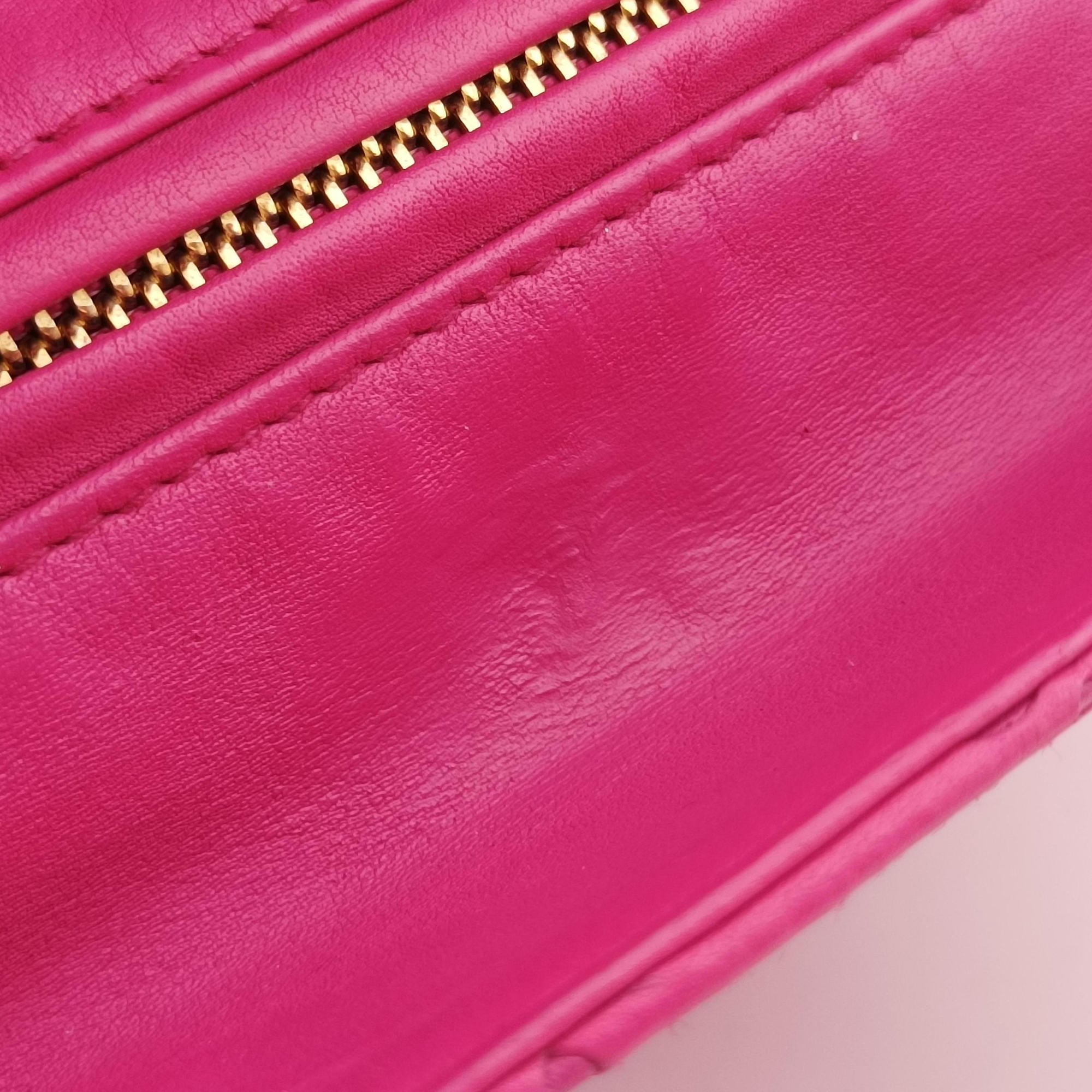 Lady Dior Rose leather 09-MA-1017レディディオール ローズ レッド レザー 09-MA-1017
