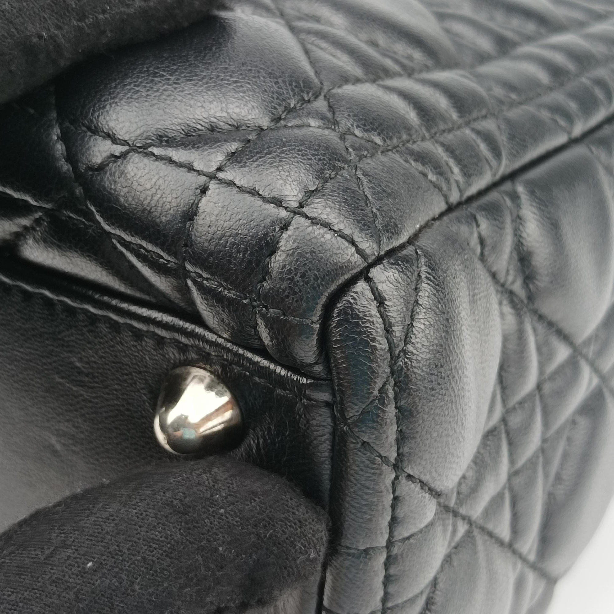 Lady Dior Black lambskin 08-MA-0132レディディオール ブラック ラムスキン 08-MA-0132