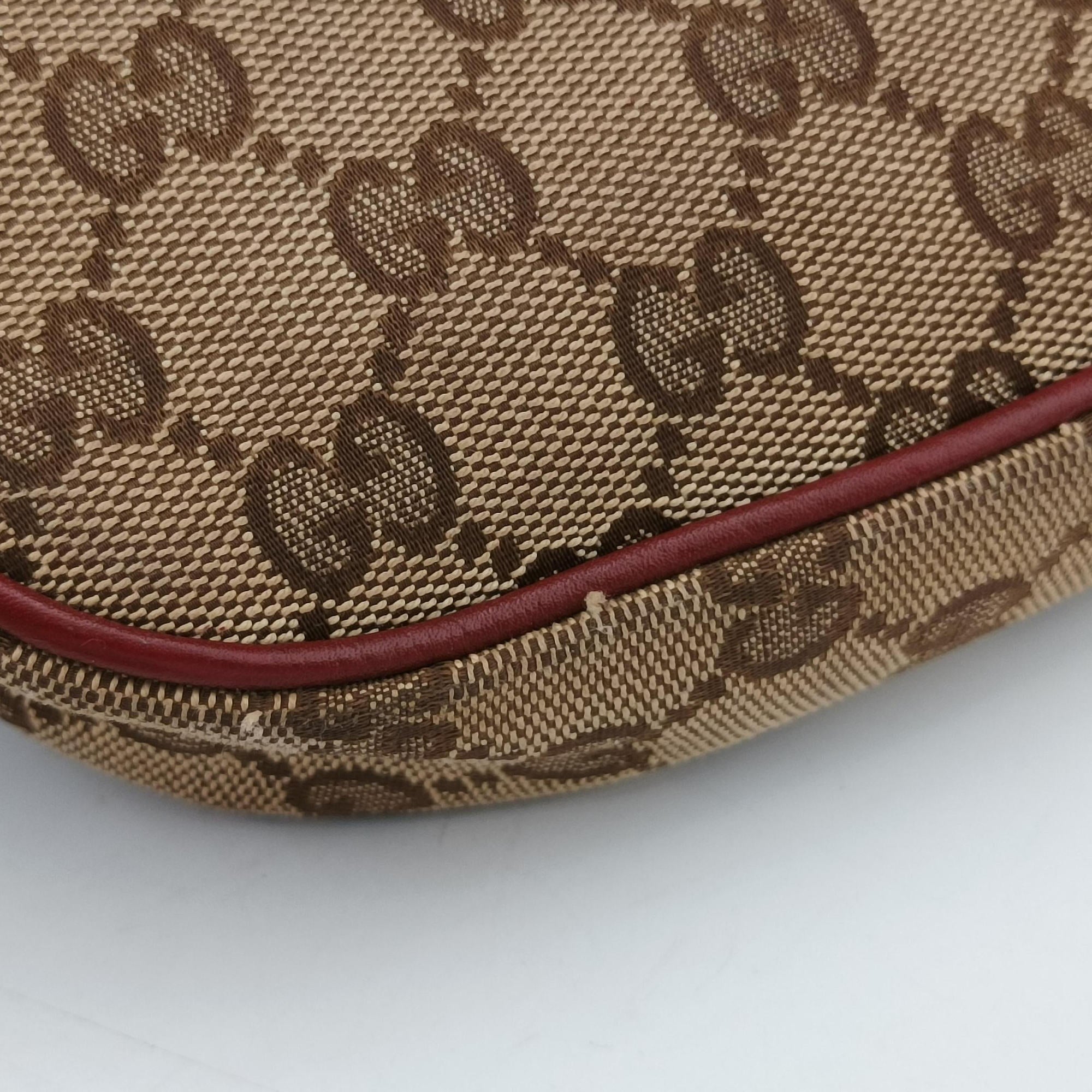 GG Dressage Beige × Red canvas×leather 296854 G012047158GG ドレサージュ ベージュ × レッド キャンバス× レザー 296854 G012047158