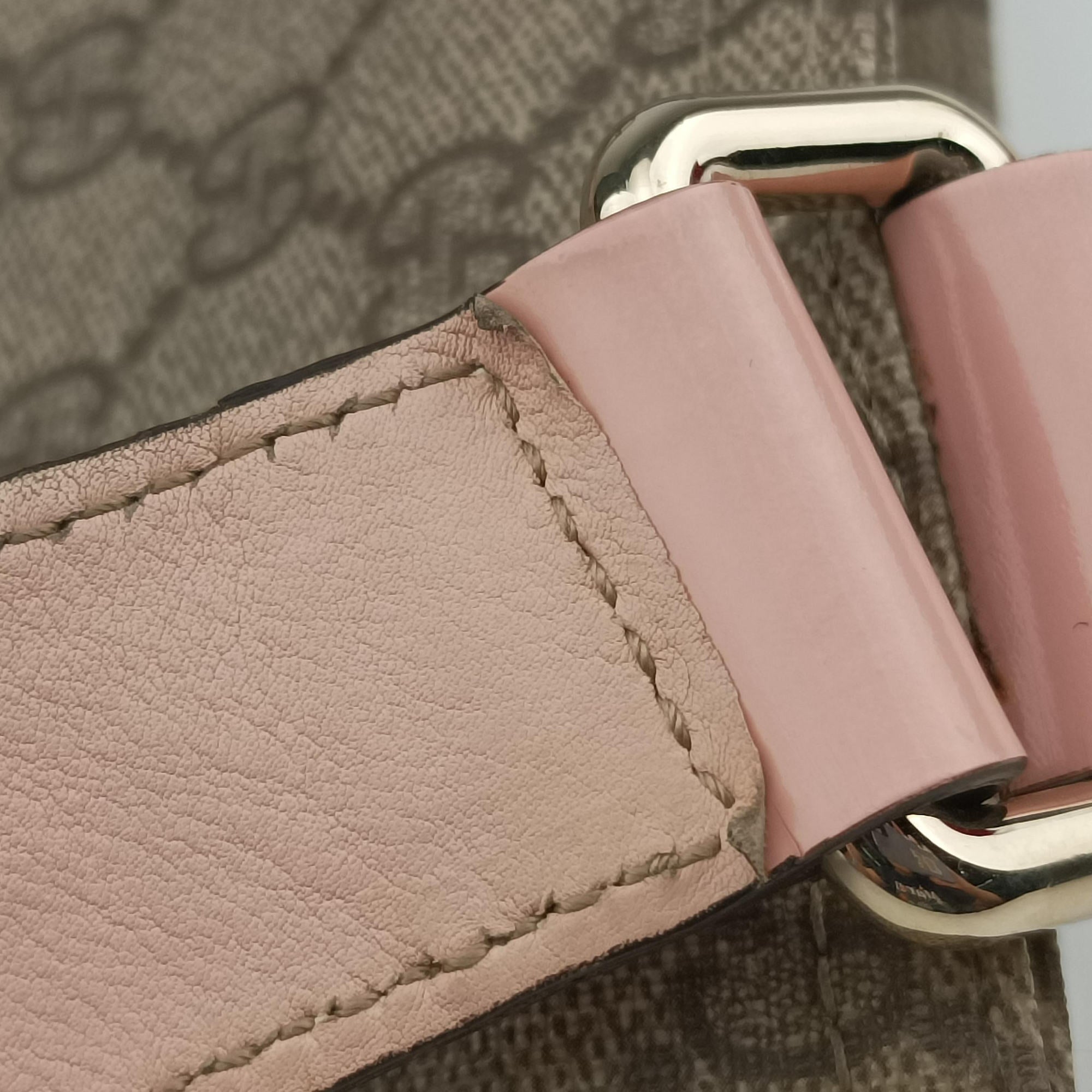 GG Plus GG Supreme Brown×Pink PVC coated canvas 201446 I3730320GGプラス GG スプリーム ブラウン×ピンク PVCコーティングキャンバス 201446 I3730320