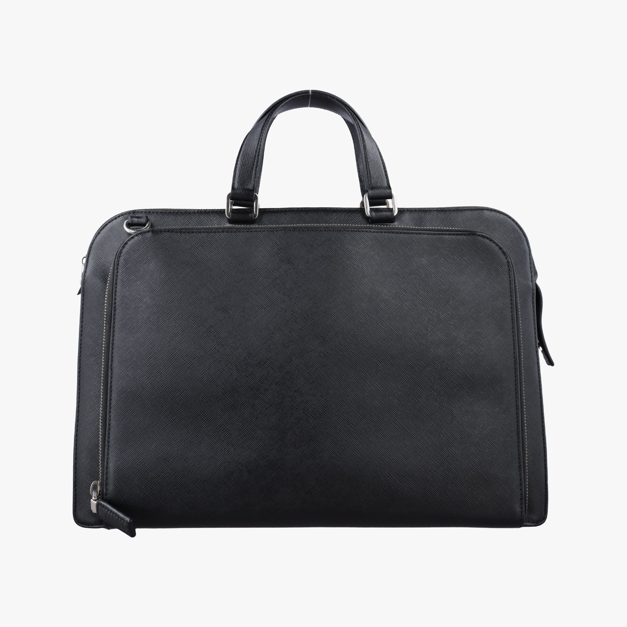 Triangle Logo Plate Black Saffiano Leather 31/X 173三角 ロゴ プレート ブラック サフィアーノレザー 31/X 173