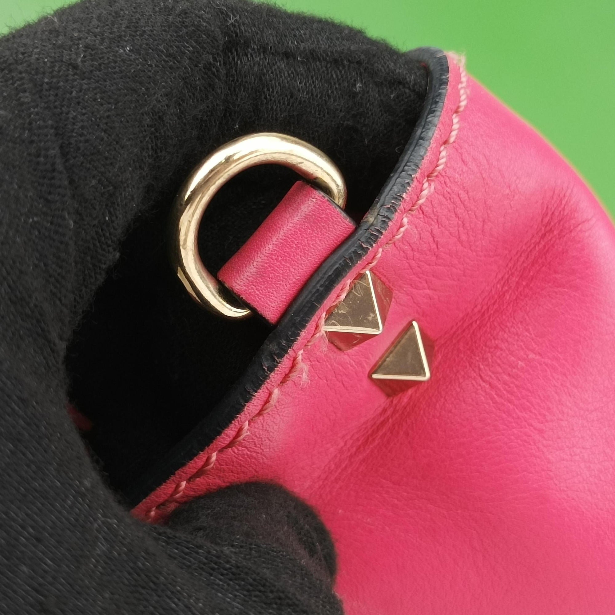 Rockstud Red×Green×Pink Leather Lot number unknownロックスタッズ レッド×グリーン×ピンク レザー 製番不明