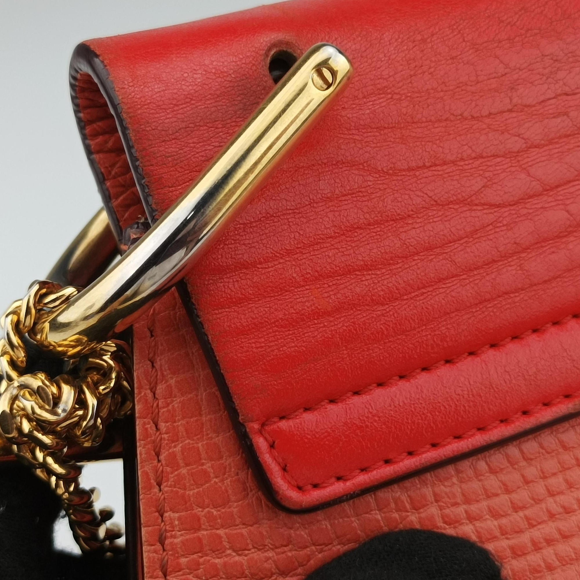 DREW Red×orange Leather 01 16 70 65 6ドリュー レッド×オレンジ レザー 01 16 70 65 6