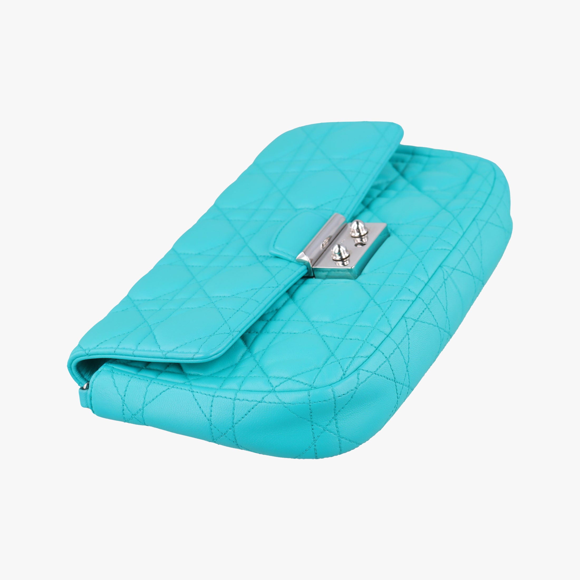 Miss Dior Canage New Lock Blue lambskin 12-MA-0114ミスディオール カナージュ ニューロック ブルー ラムスキン 12-MA-0114