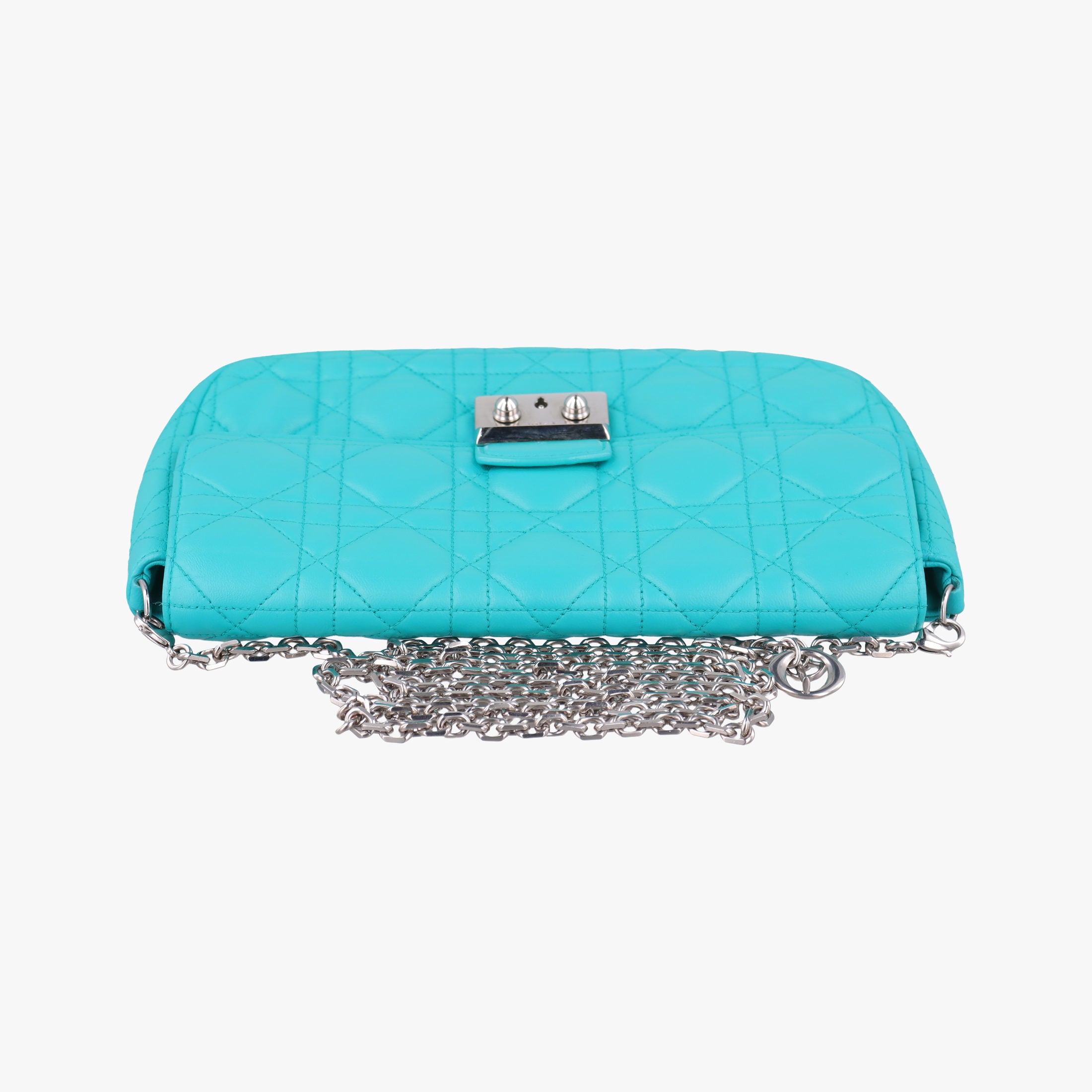 Miss Dior Canage New Lock Blue lambskin 12-MA-0114ミスディオール カナージュ ニューロック ブルー ラムスキン 12-MA-0114