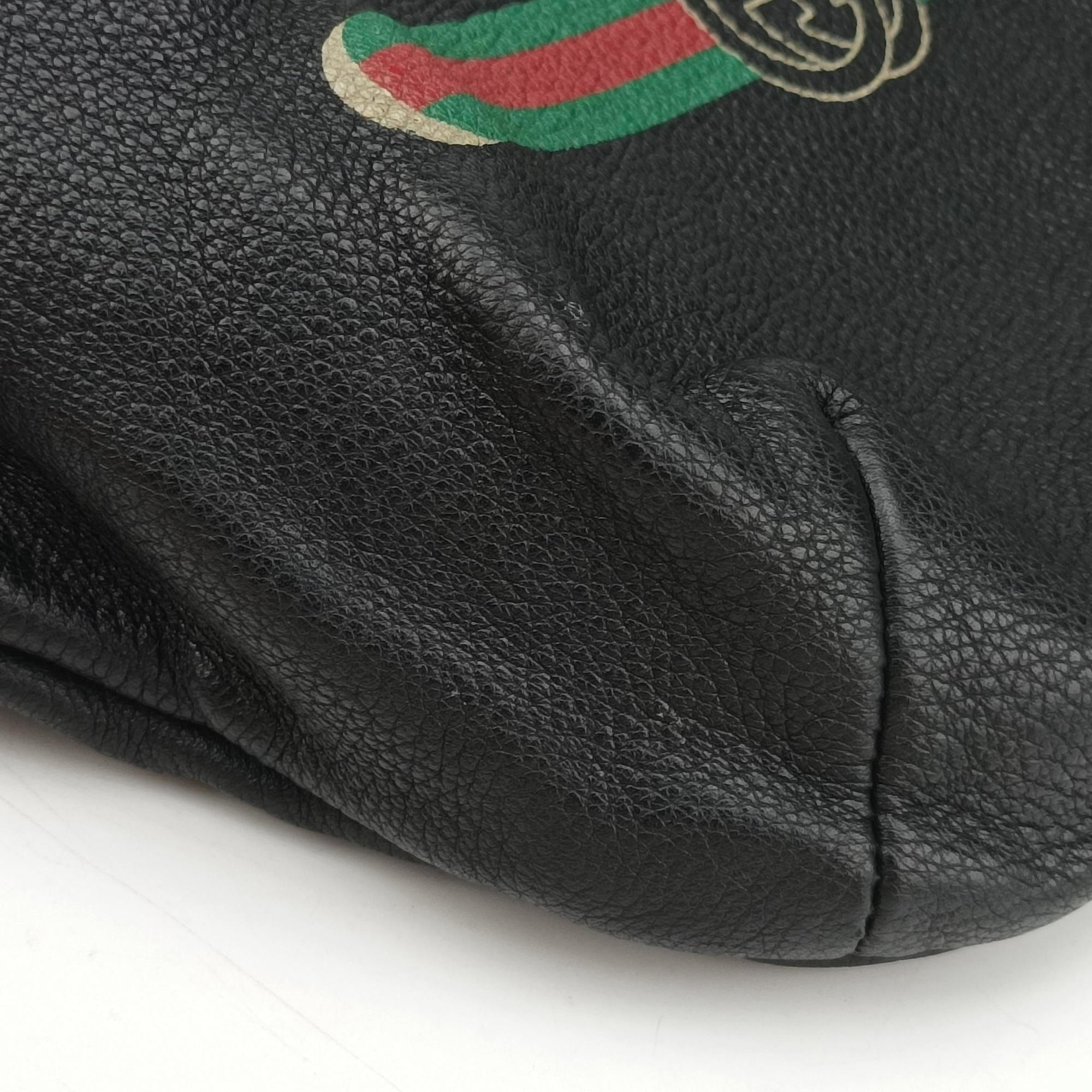 Print Black Leather 530412 D025598413グッチプリント ブラック レザー 530412 D025598413
