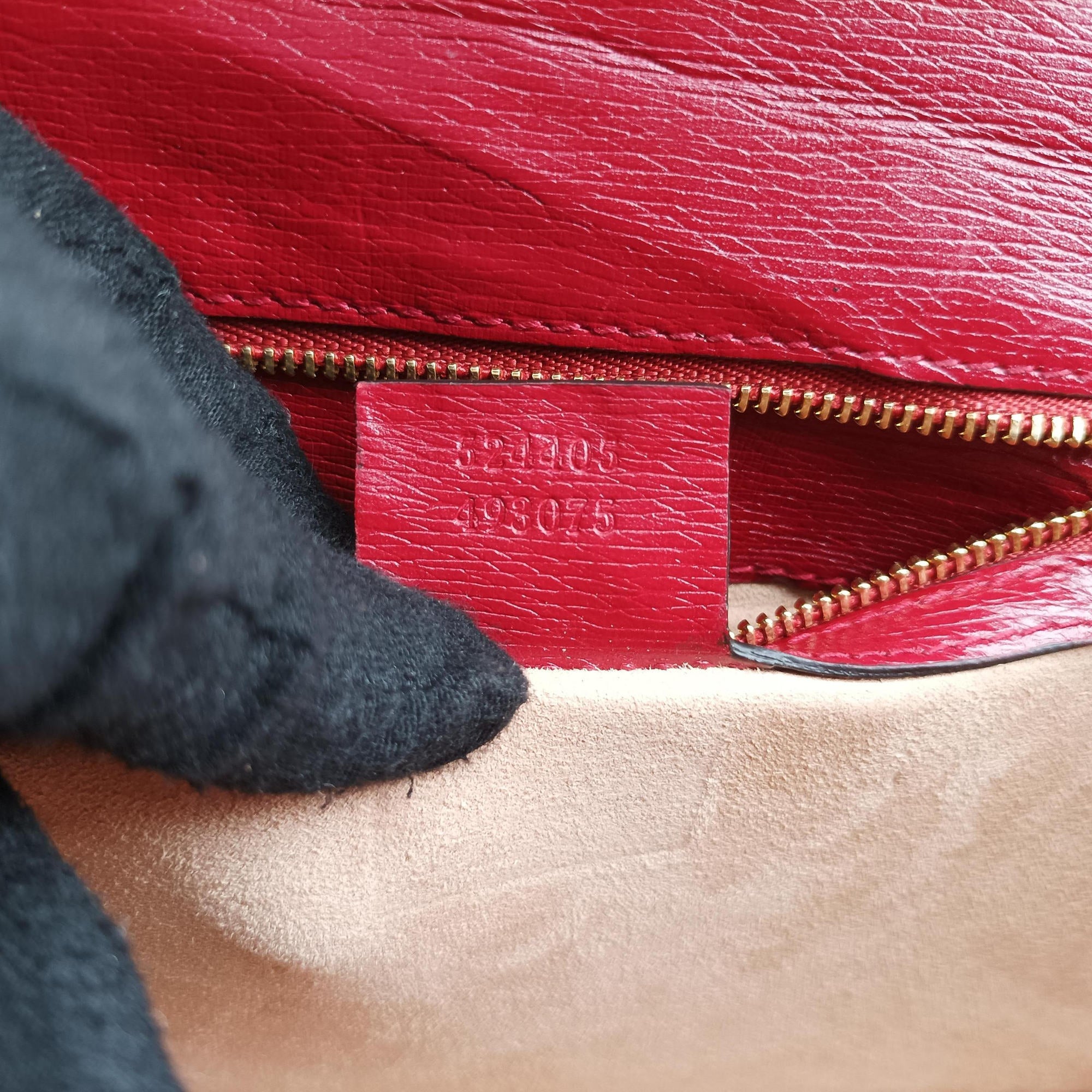 Sylvie red×Multicolour Leather 524405 E032208116シルヴィ レッド×マルチカラー レザー 524405 E032208116