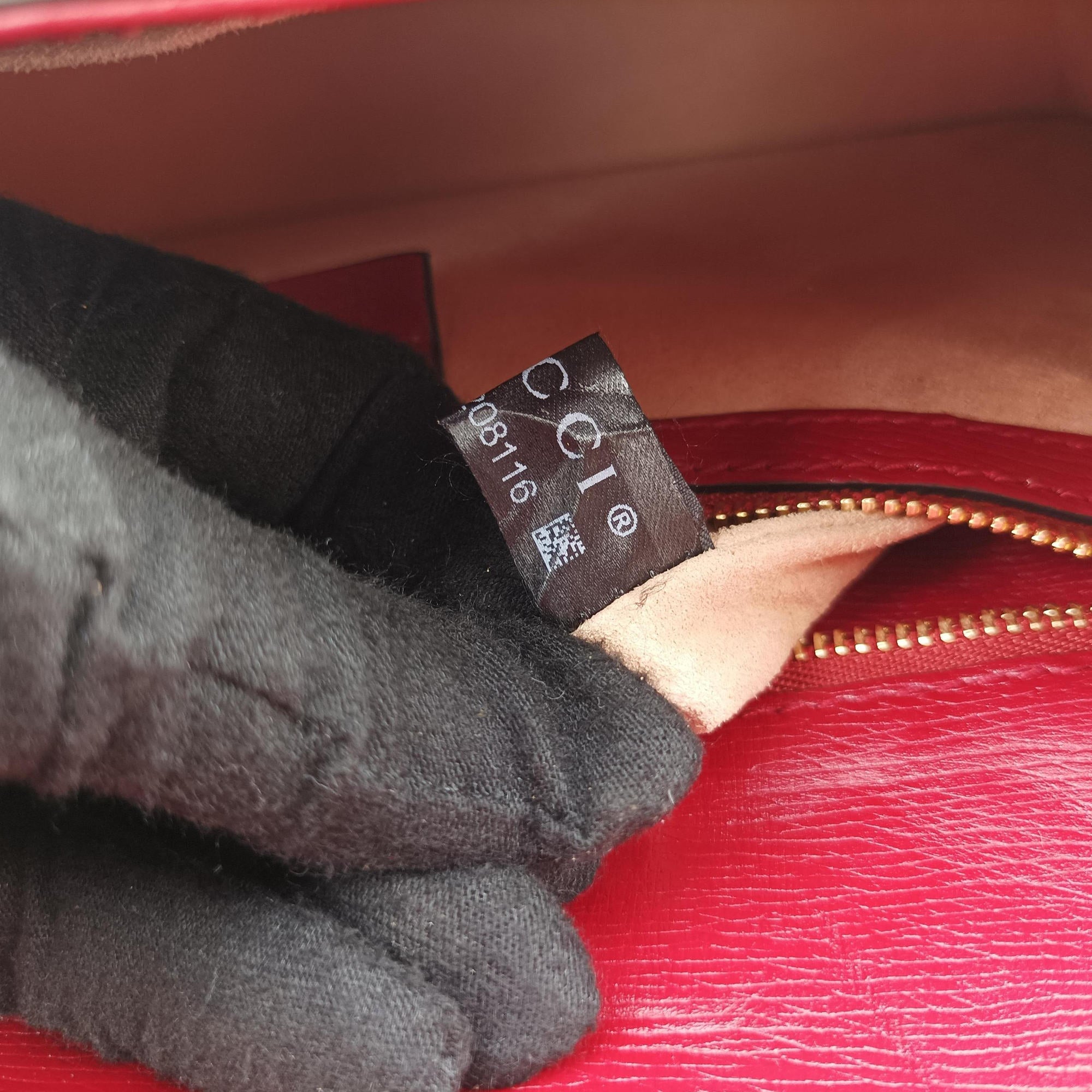 Sylvie red×Multicolour Leather 524405 E032208116シルヴィ レッド×マルチカラー レザー 524405 E032208116