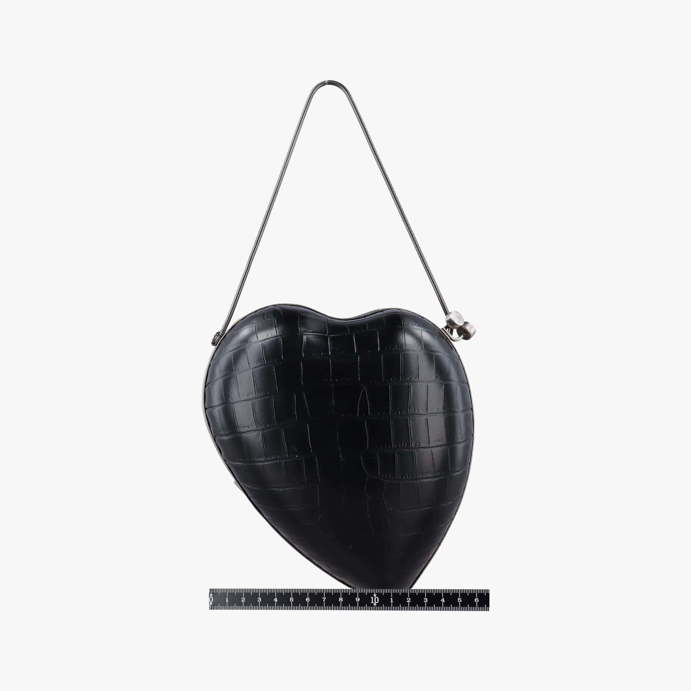 Love Box Heart Black Leather 466212 BCI466212.0717ラブボックス ハート型 ブラック レザー 466212 BCI466212.0717
