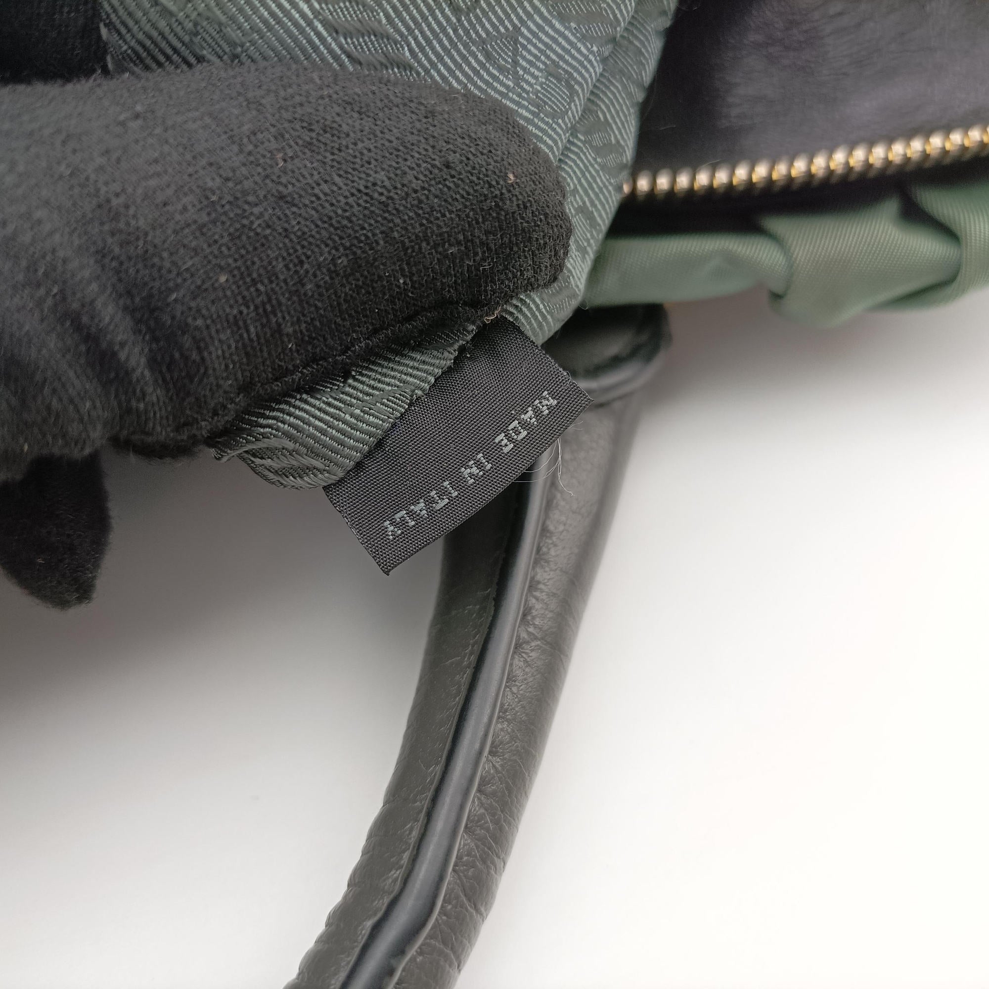 Gaufre Green nylon×Leather BN2805 34 31ギャザー グリーン ナイロン×レザー BN2805 34 31