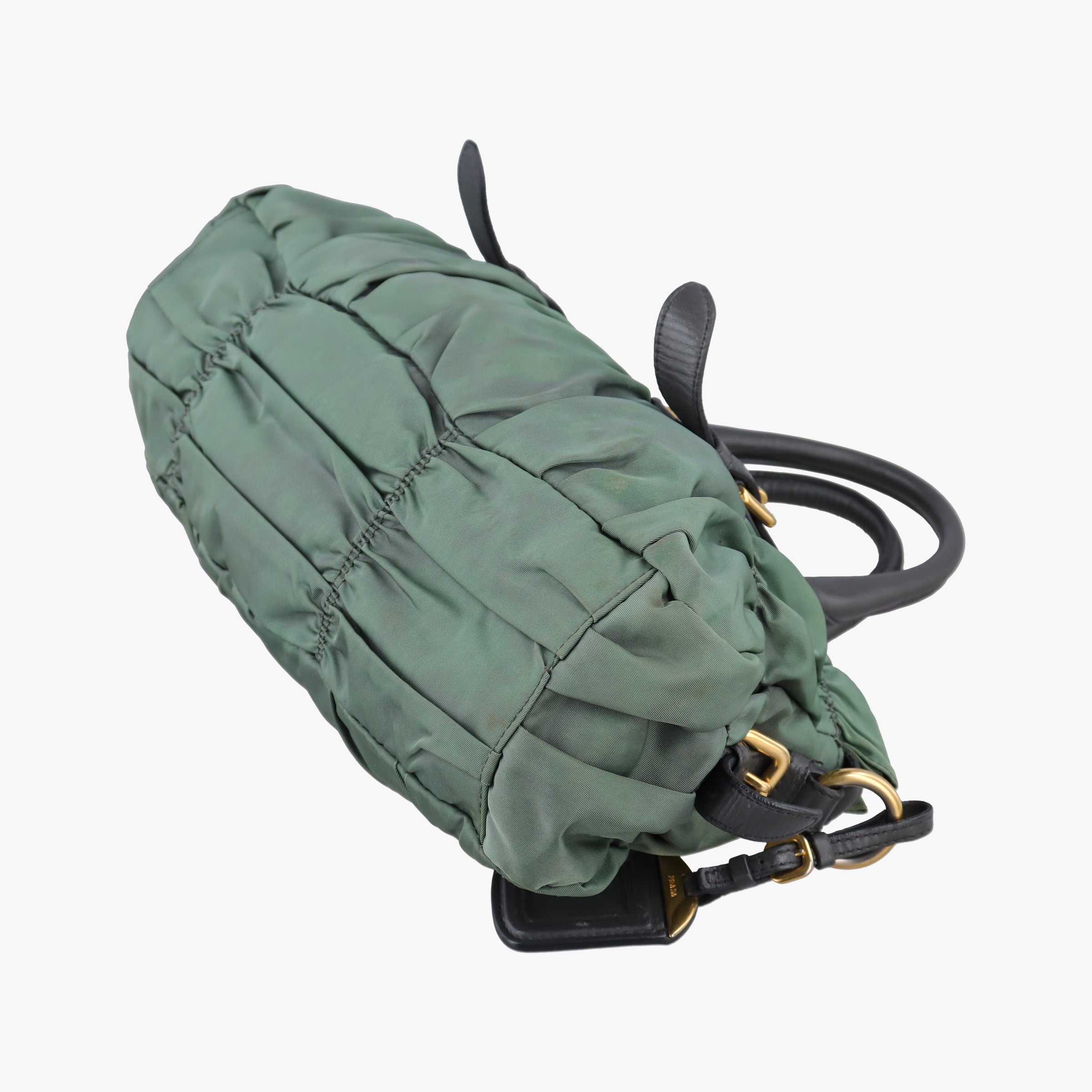 Gaufre Green nylon×Leather BN2805 34 31ギャザー グリーン ナイロン×レザー BN2805 34 31