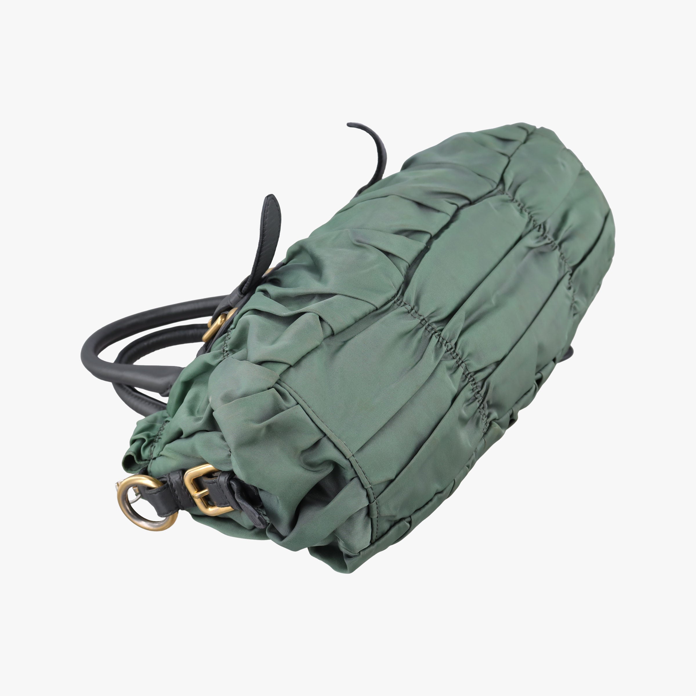 Gaufre Green nylon×Leather BN2805 34 31ギャザー グリーン ナイロン×レザー BN2805 34 31
