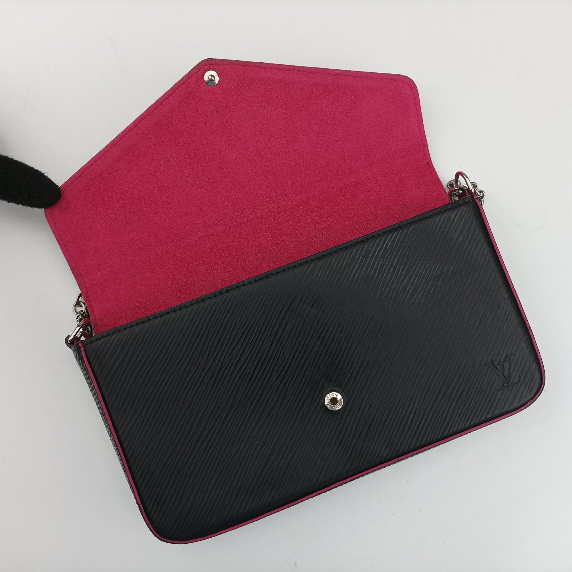 Pochette Felice Noir×Pink Epi M64579 TJ1158ポシェット フェリーチェ ノワール×ピンク エピ M64579 TJ1158