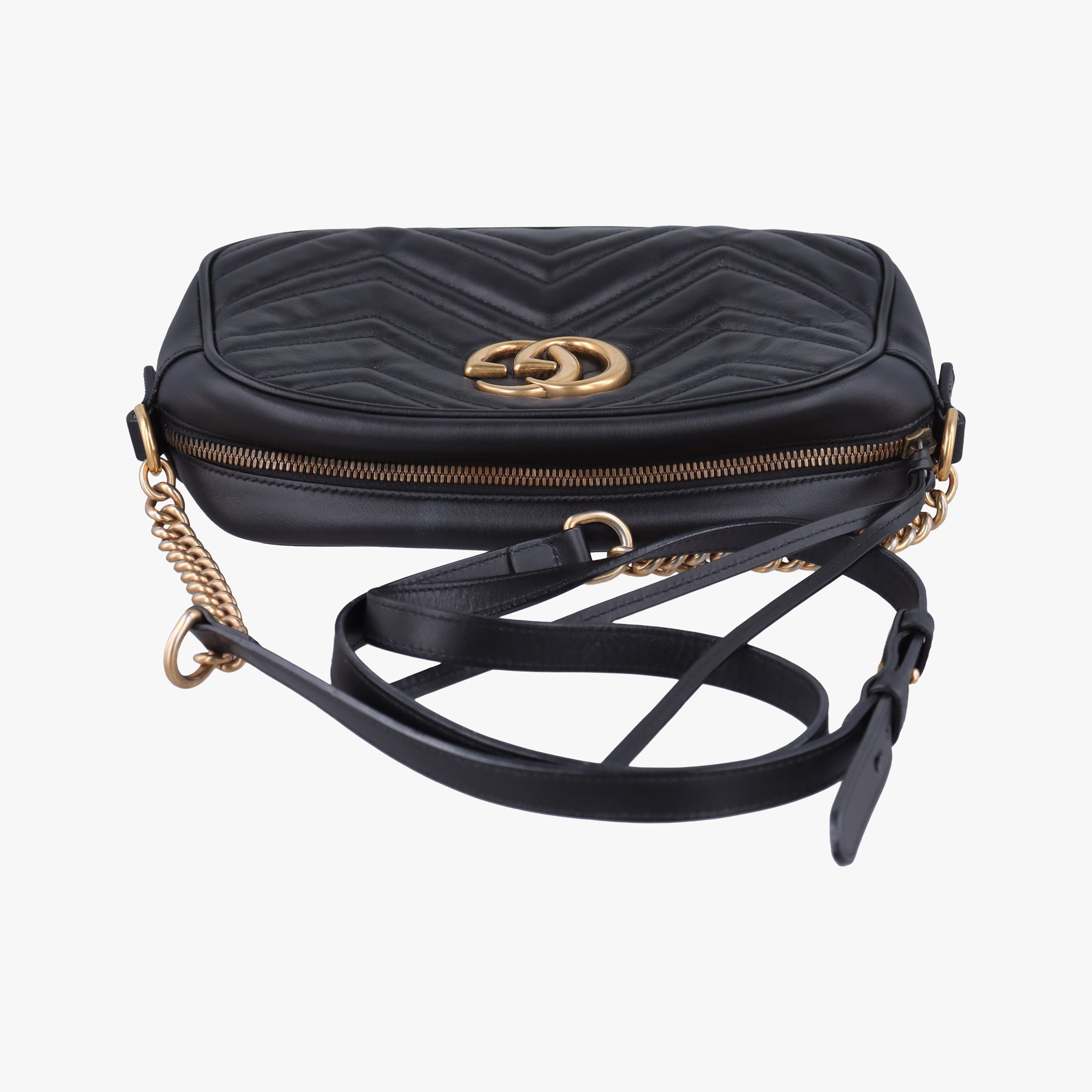 GG Marmont Black Leather 447632 A026238899GGマーモント ブラック レザー 447632 A026238899