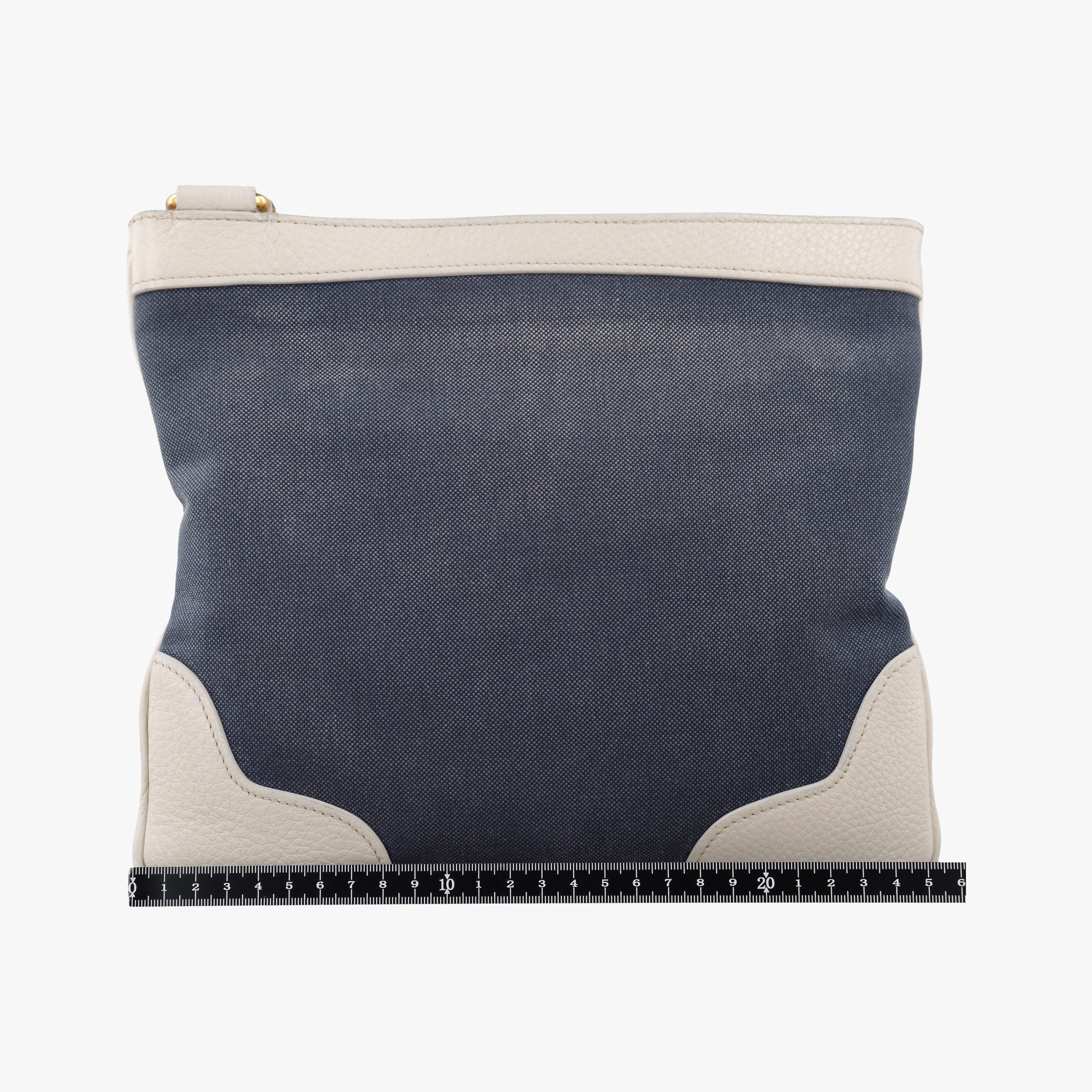 Canapa logo jacquard Navy × white Canvas × leather 197カナパ ロゴジャガード ネイビー × ホワイト キャンバス × レザー BT867A 197