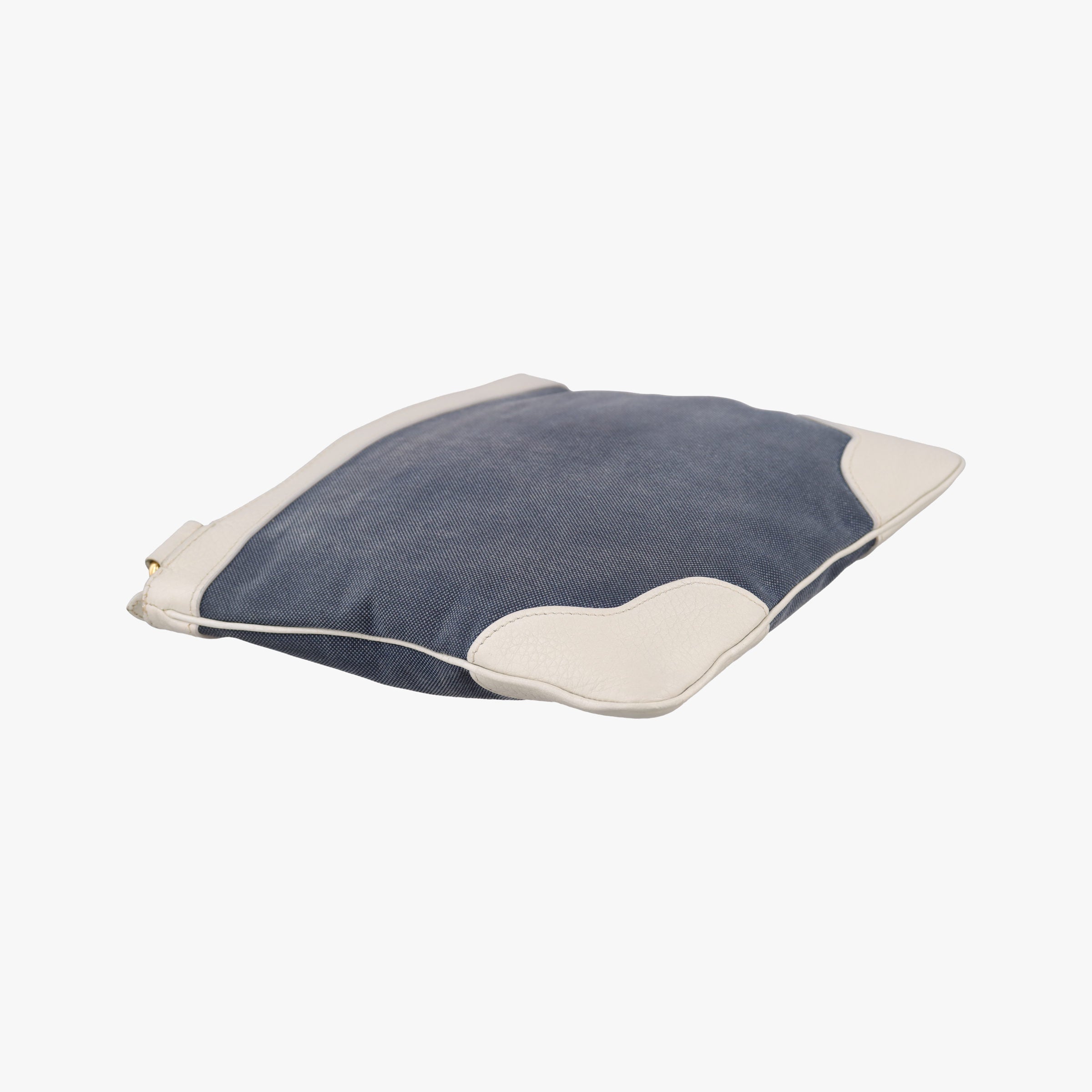 Canapa logo jacquard Navy × white Canvas × leather 197カナパ ロゴジャガード ネイビー × ホワイト キャンバス × レザー BT867A 197