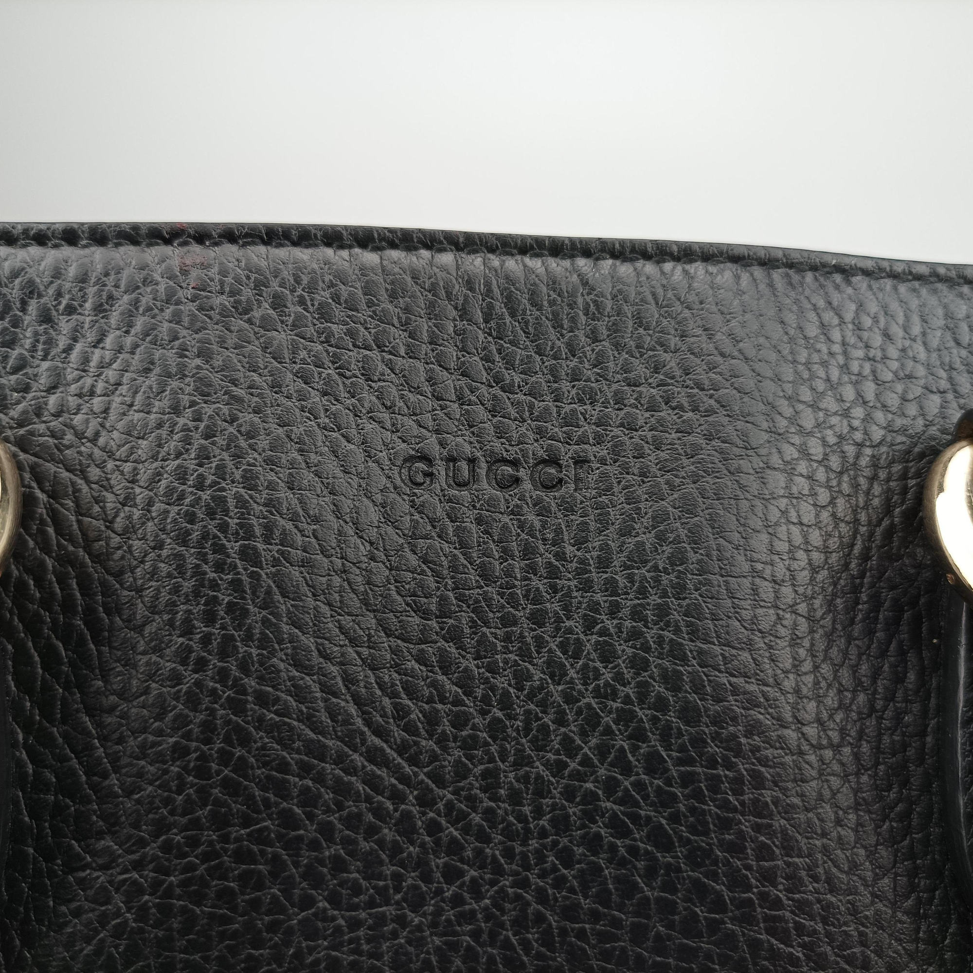 Bamboo Tassel Tote Black Leather 449642 C023647401バンブー タッセル トート ブラック レザー 449642 C023647401