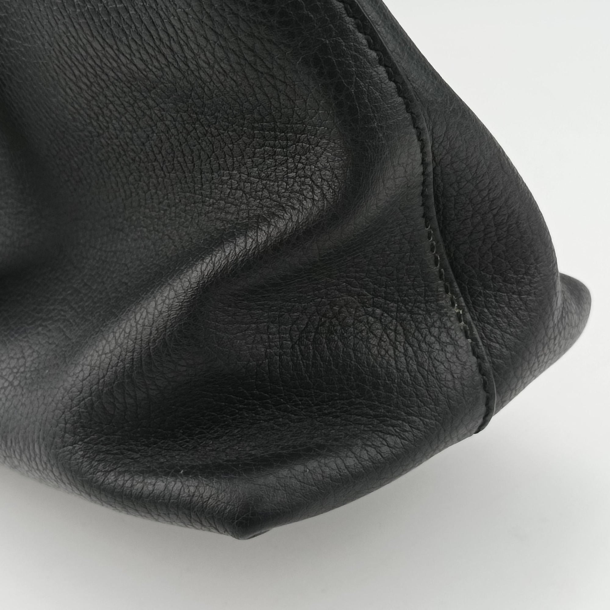 Bamboo Tassel Tote Black Leather 449642 C023647401バンブー タッセル トート ブラック レザー 449642 C023647401