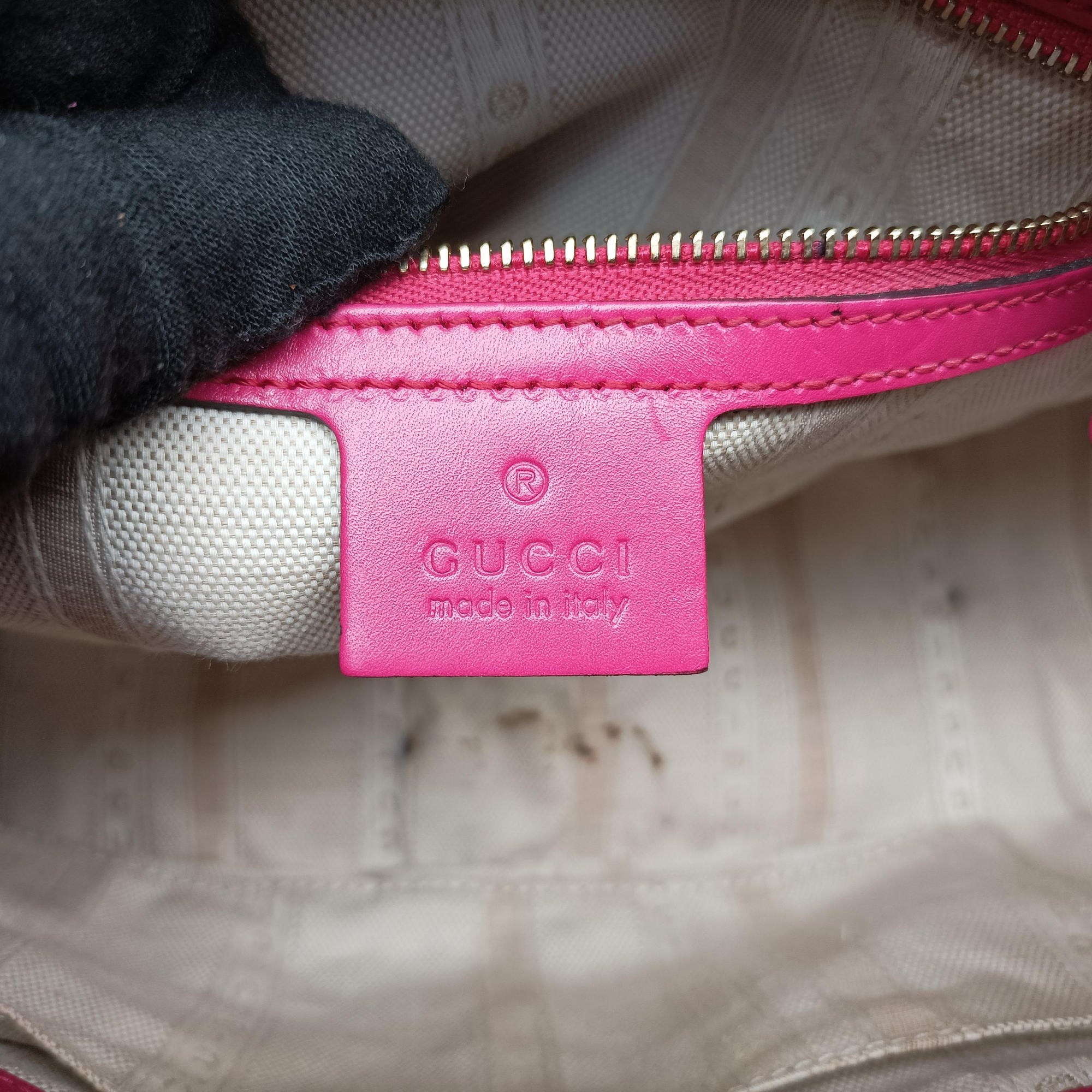 Bright Diamante Rose Leather 354224 H016269678ブライトディアマンテ ローズ レッド レザー 354224 H016269678