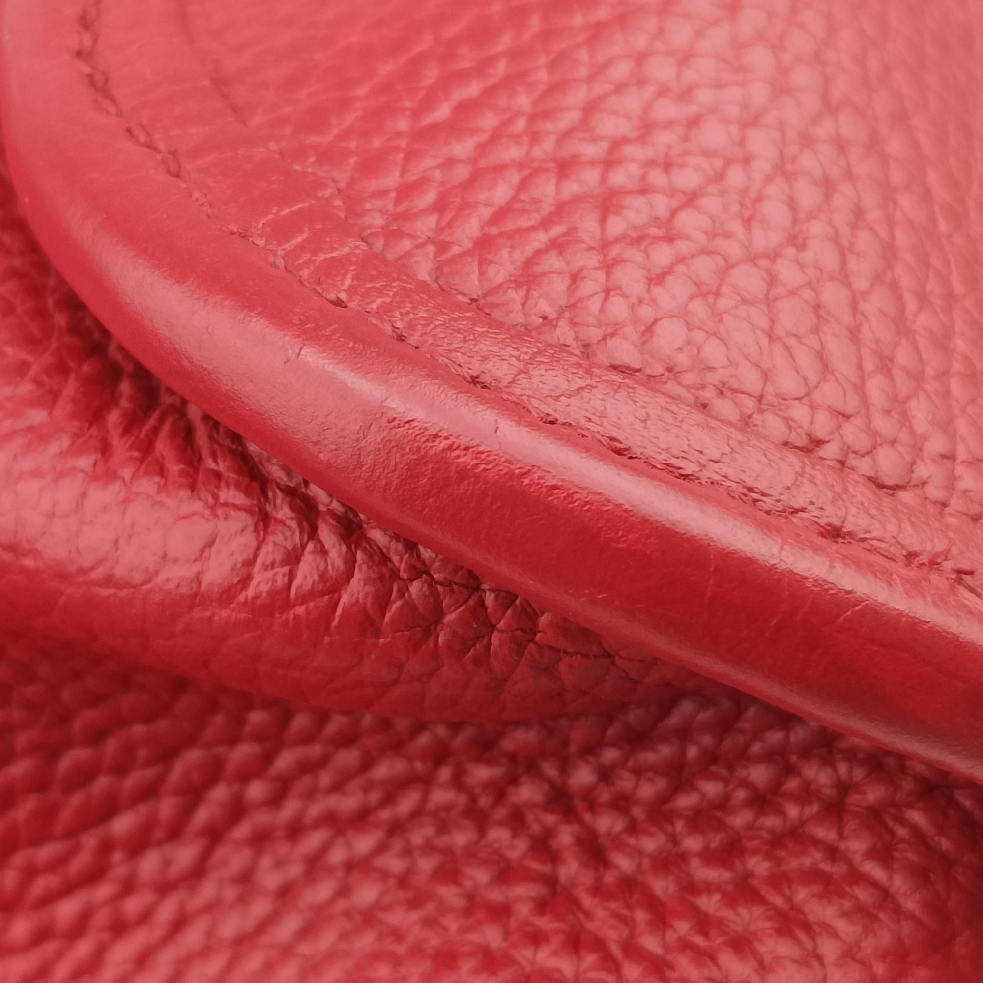 Cabag Elan Red Togo leather AR▢Mカバ シエ レッド トゴ AR▢M