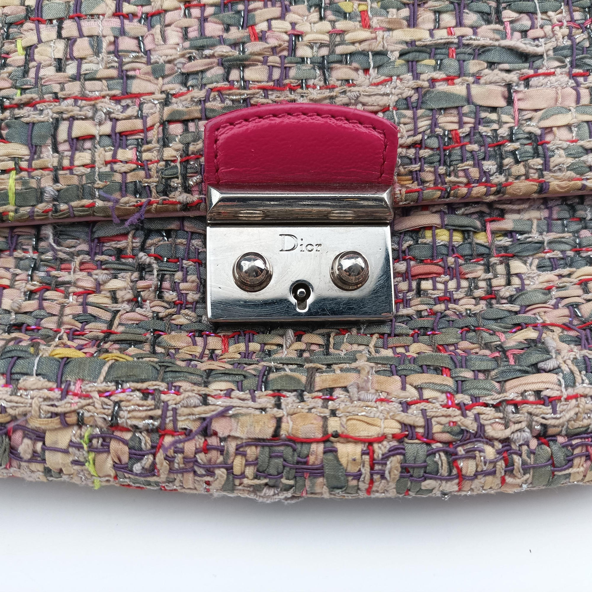 Miss Dior Multicolour Tweed × Leather 12-MA-0194ミスディオール マルチカラー ツイード×レザー 12-MA-0194