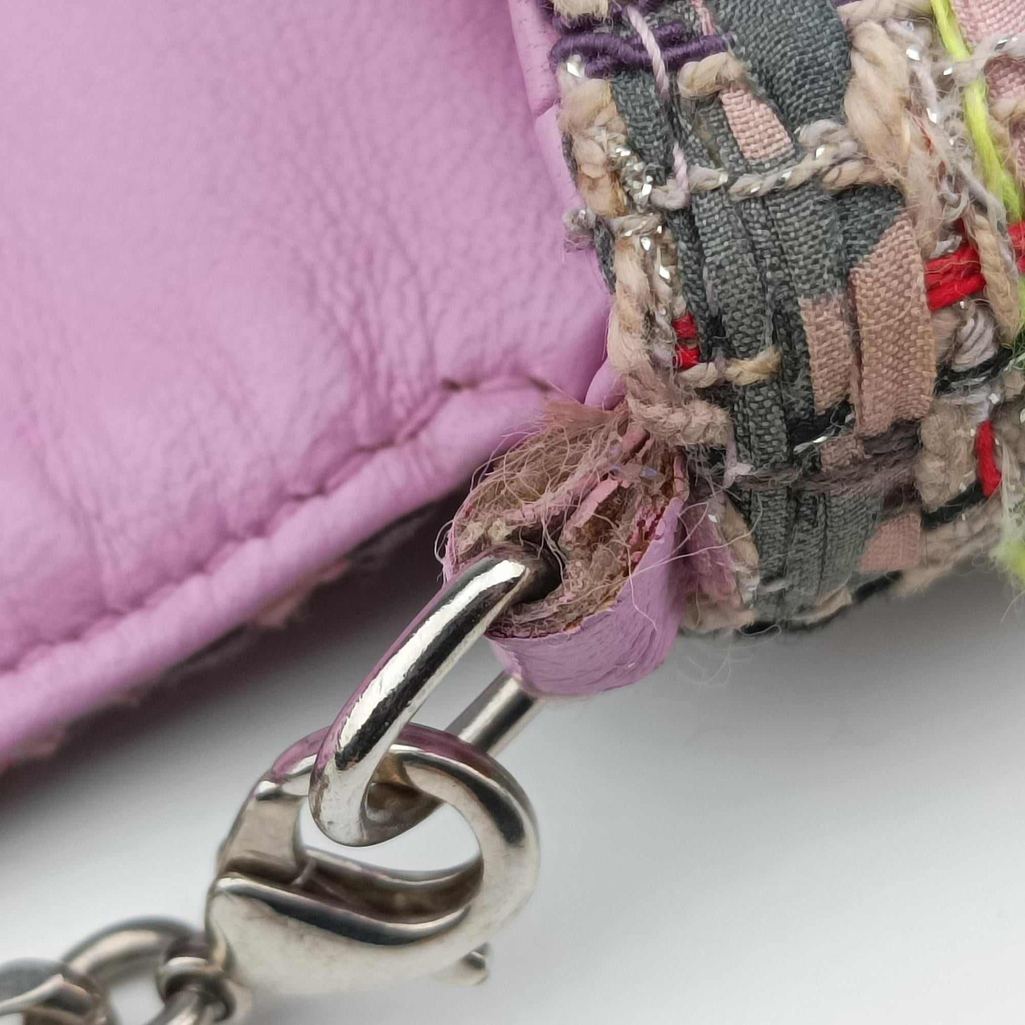 Miss Dior Multicolour Tweed × Leather 12-MA-0194ミスディオール マルチカラー ツイード×レザー 12-MA-0194
