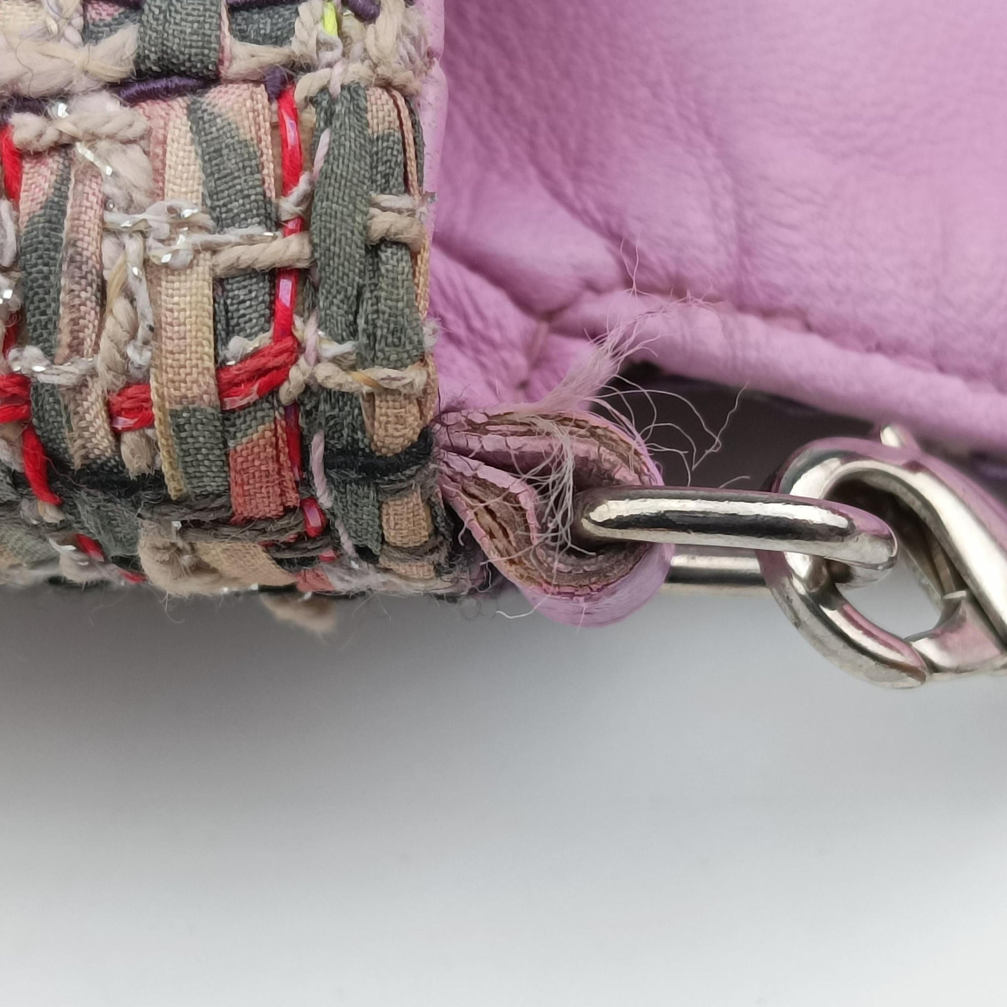 Miss Dior Multicolour Tweed × Leather 12-MA-0194ミスディオール マルチカラー ツイード×レザー 12-MA-0194