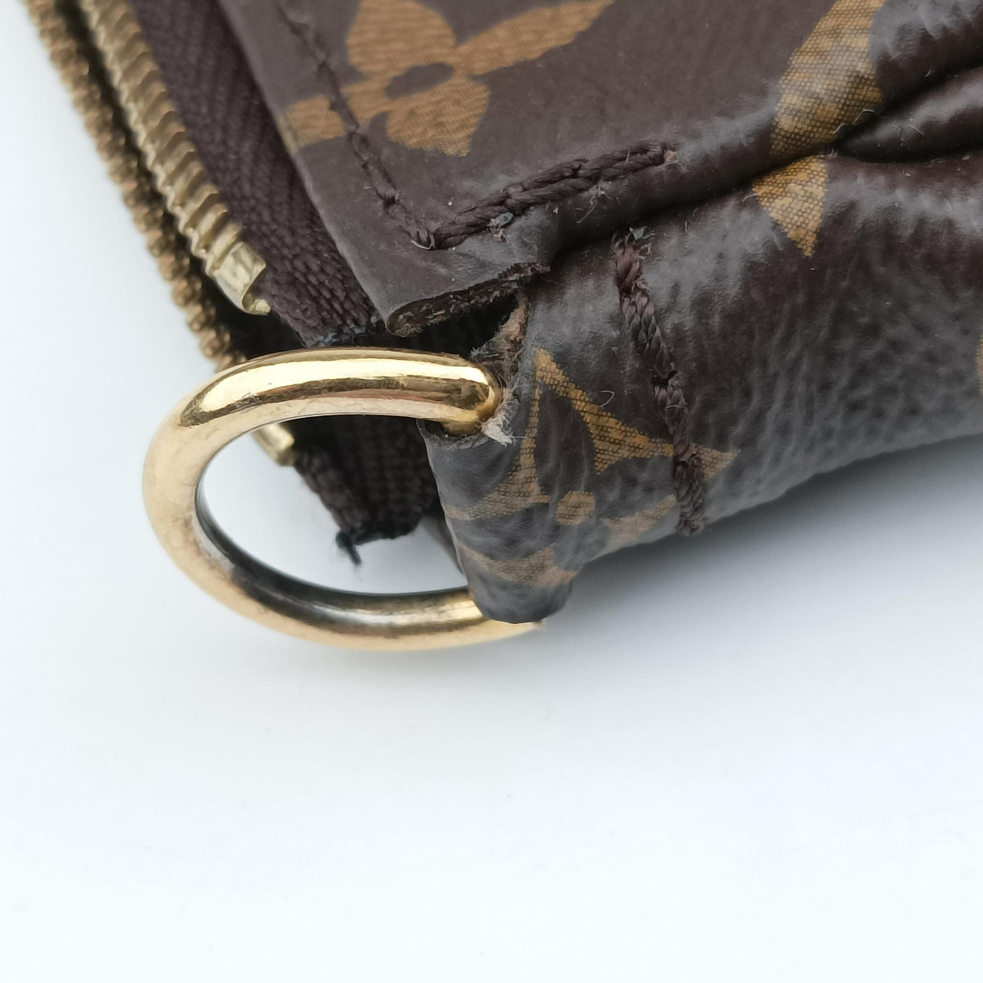 MULTI POCHETTE ACCESSOIRES MARRON×ROSE CLAIRE Monogram Canvas M44840 SP4290ミュルティポシェットアクセソワール マロン×ローズ クレール モノグラムキャンバス M44840 SP4290