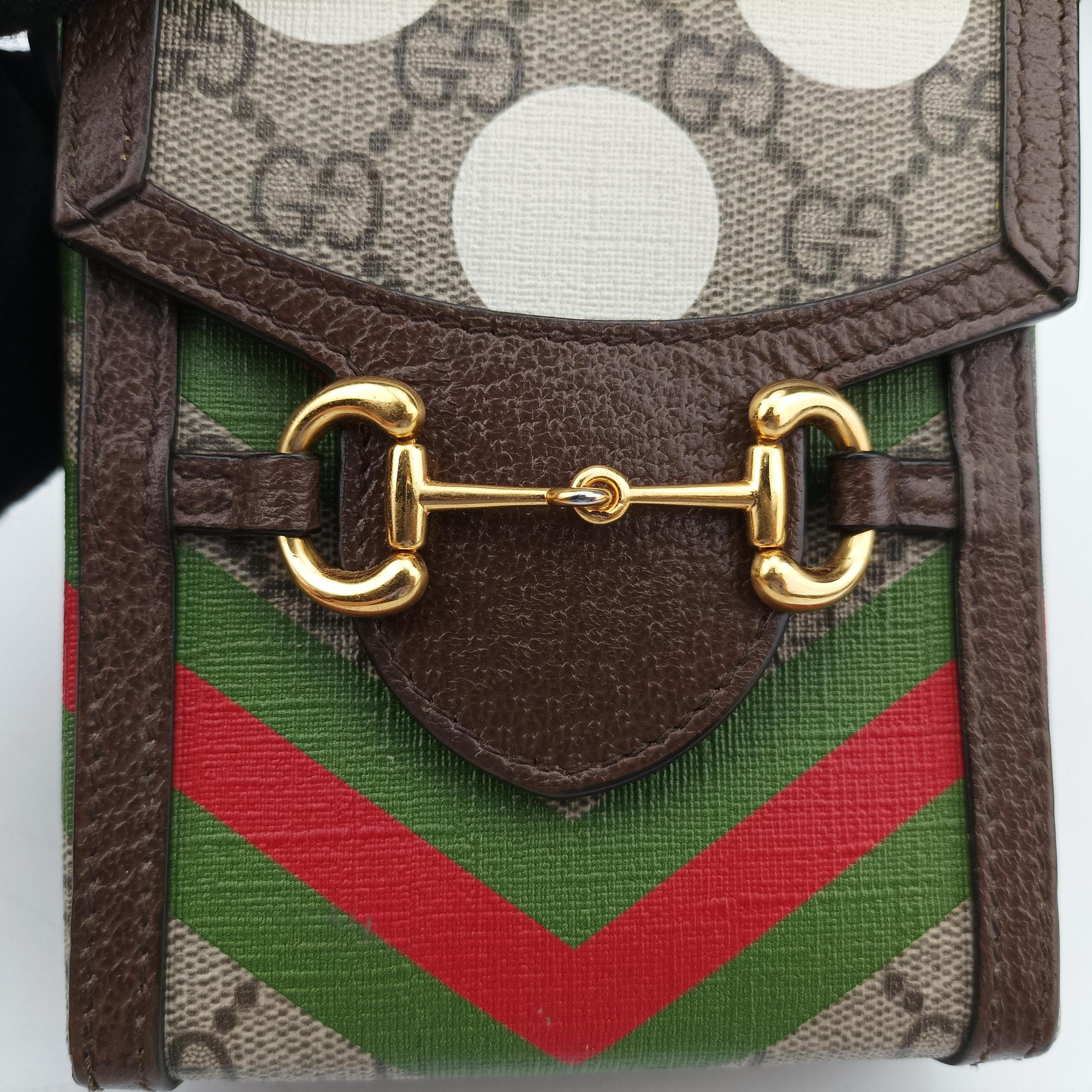 Horsebit 1955 beige×Multicolour PVC coated canvas 625615 ホースビット 1955 ベージュ×マルチカラー PVCコーティングキャンバス 625615