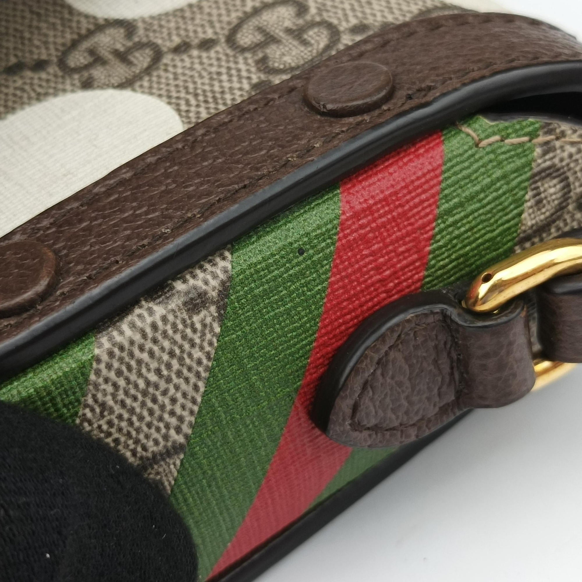 Horsebit 1955 beige×Multicolour PVC coated canvas 625615 ホースビット 1955 ベージュ×マルチカラー PVCコーティングキャンバス 625615