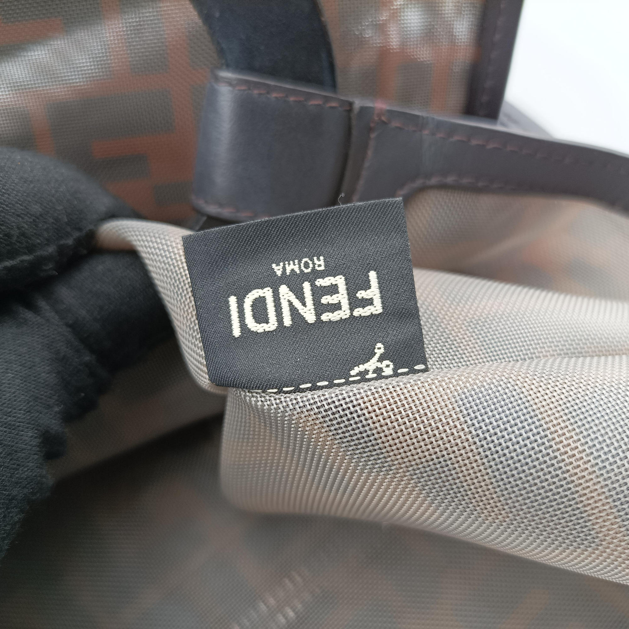 Zucca pattern Brown mesh×Calf Leather 8BH351 8BH351-A6D6-198-0189ズッカ柄 ブラウン メッシュ×カーフレザー 8BH351 8BH351-A6D6-198-0189