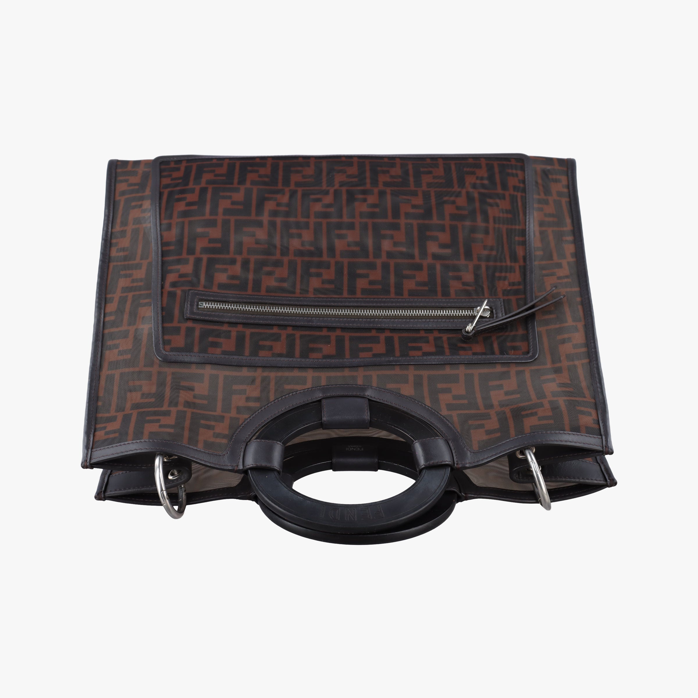 Zucca pattern Brown mesh×Calf Leather 8BH351 8BH351-A6D6-198-0189ズッカ柄 ブラウン メッシュ×カーフレザー 8BH351 8BH351-A6D6-198-0189