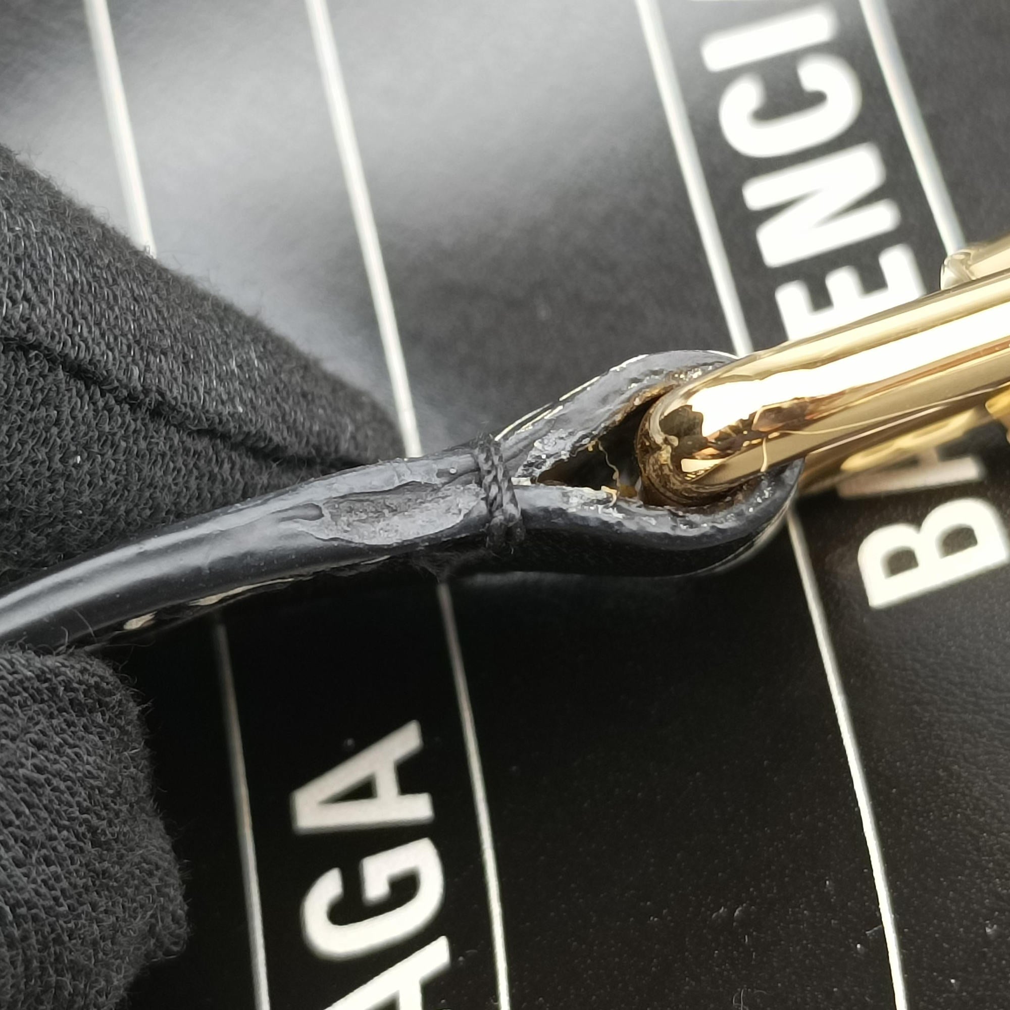 Gucci x Balenciaga The Hacker Project Jackie 1961 Black Leather 636712 B036488035グッチ × バレンシアガ ザ ハッカー プロジェクト ジャッキー 1961 ブラック レザー 636712 B036488035