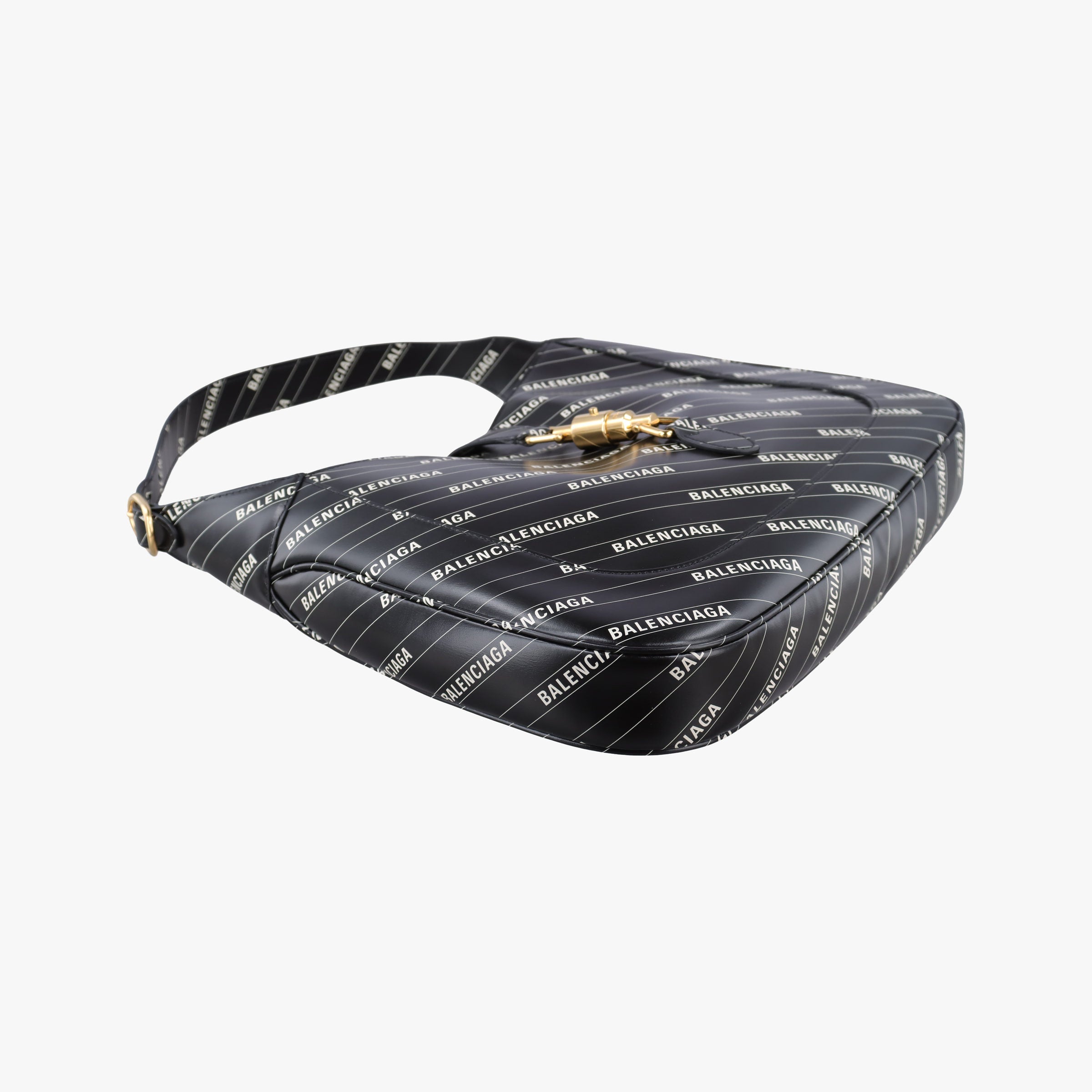 Gucci x Balenciaga The Hacker Project Jackie 1961 Black Leather 636712 B036488035グッチ × バレンシアガ ザ ハッカー プロジェクト ジャッキー 1961 ブラック レザー 636712 B036488035