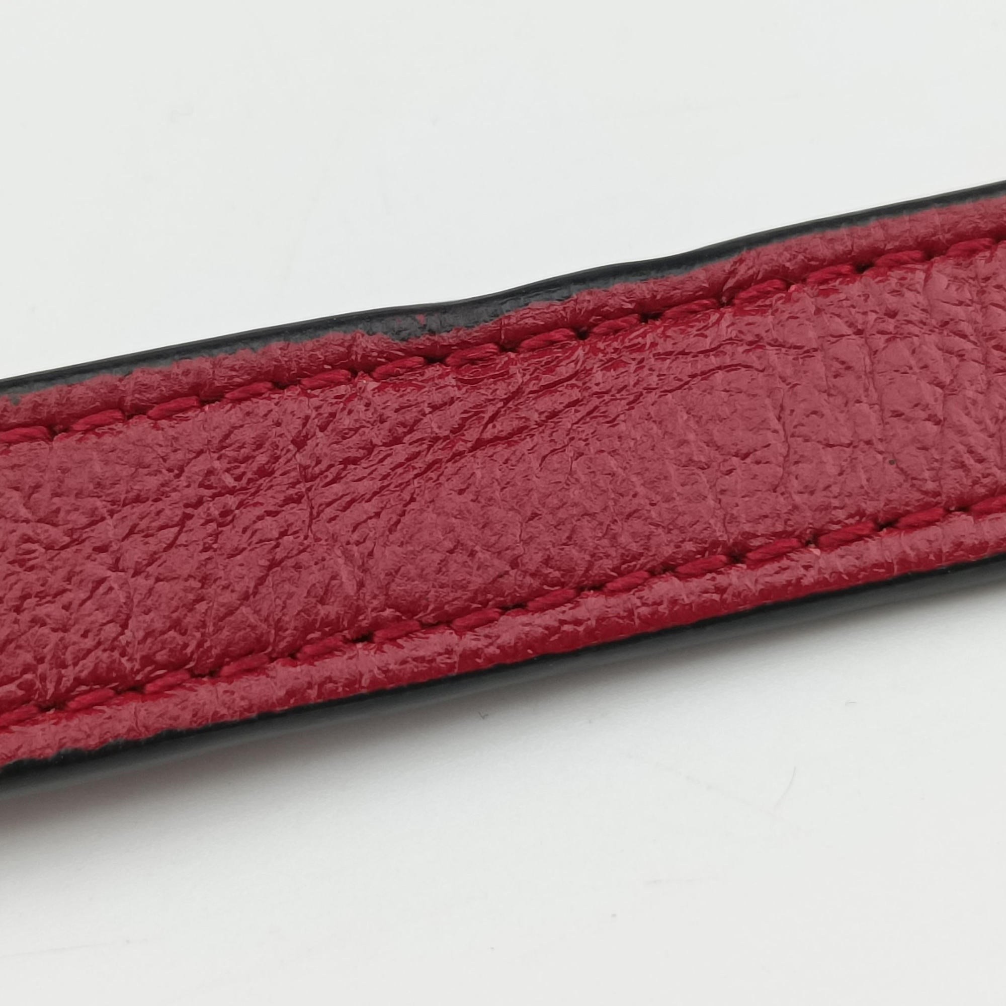 GG Marmont Bamboo Top Handle Black×Red Leather 602270 H031709587GGマーモント バンブー トップ ハンドル ブラック×レッド レザー 602270 H031709587