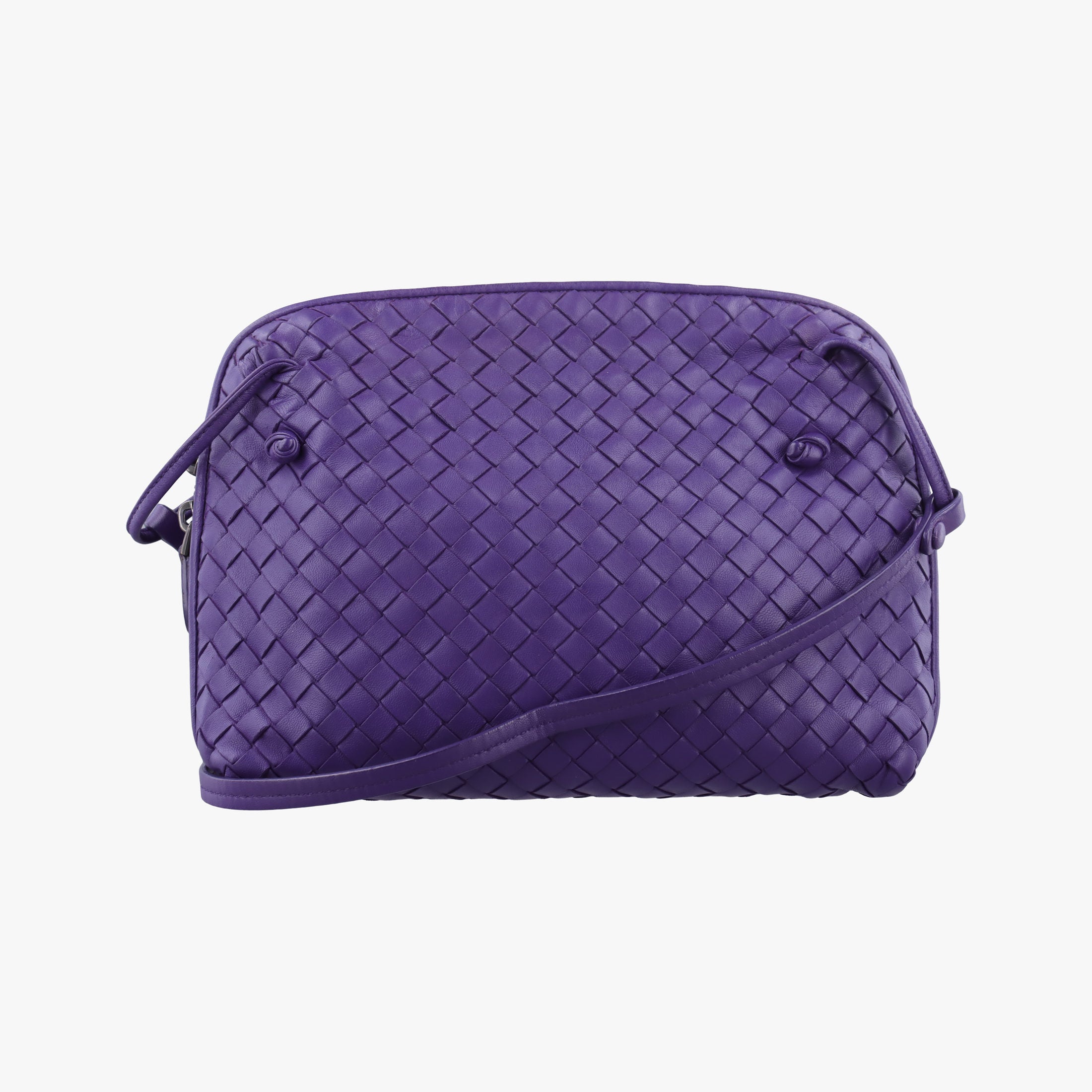 NODINI Intrecciato Purple lambskin B00728559Iノディーニ イントレチャート パープル ラムスキン B00728559I