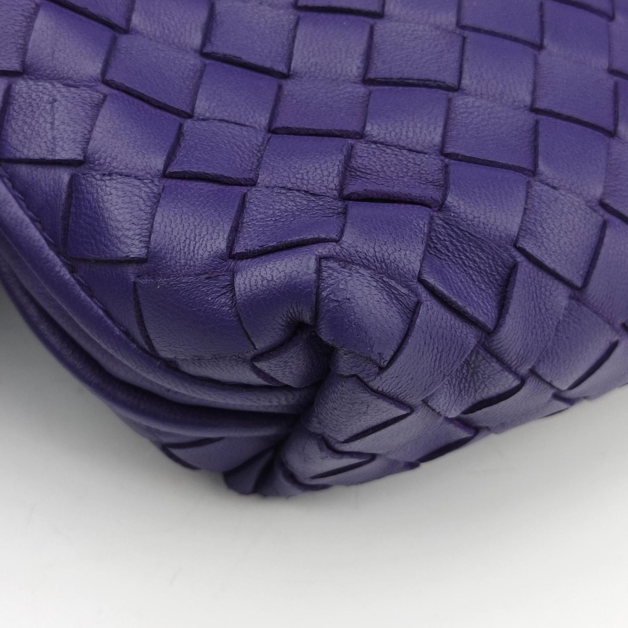 NODINI Intrecciato Purple lambskin B00728559Iノディーニ イントレチャート パープル ラムスキン B00728559I