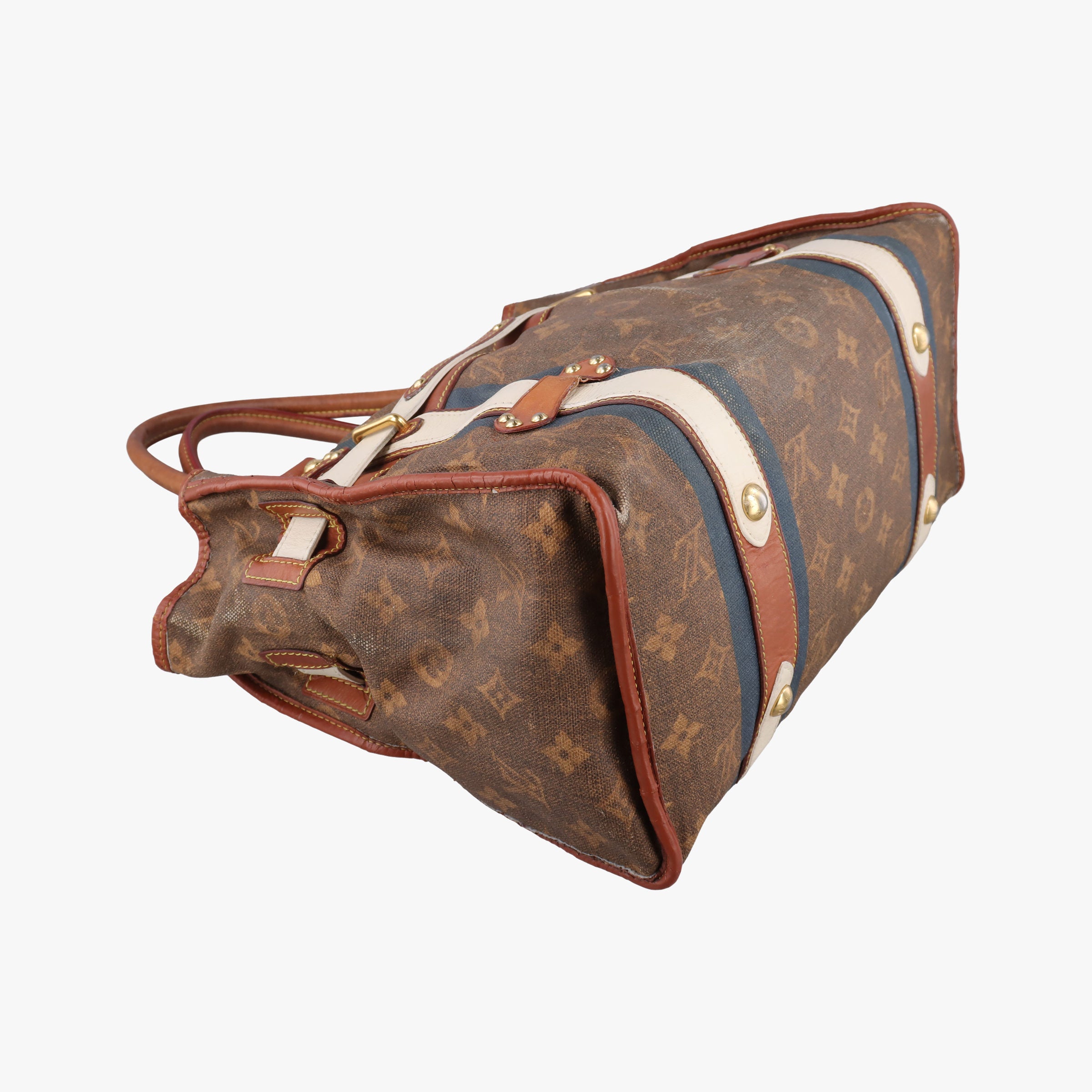 Sac Rayures GM brown×multicolor Monogram Tissue M56385 SR4097サック レイユールGM モノグラム/ブラウン×マルチカラー モノグラム ティセ M56385 SR4097